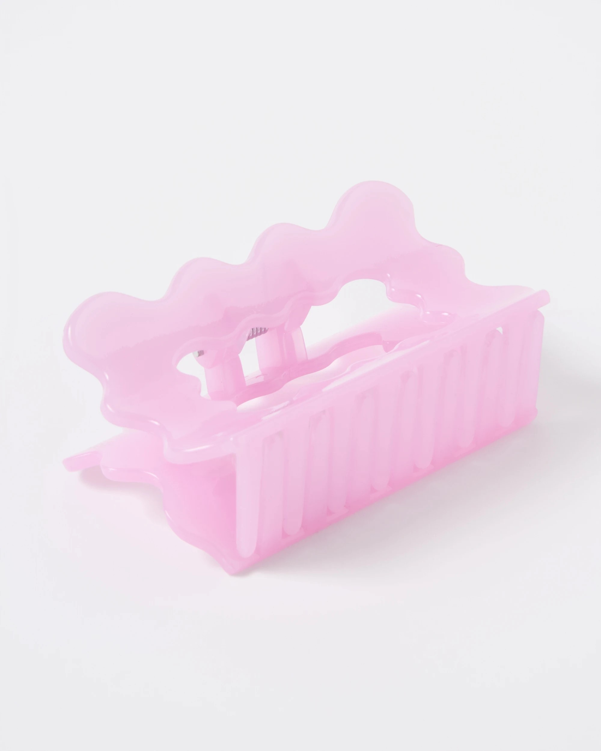 2 Pink Scallop Claw Hair Clip, 2 of 3