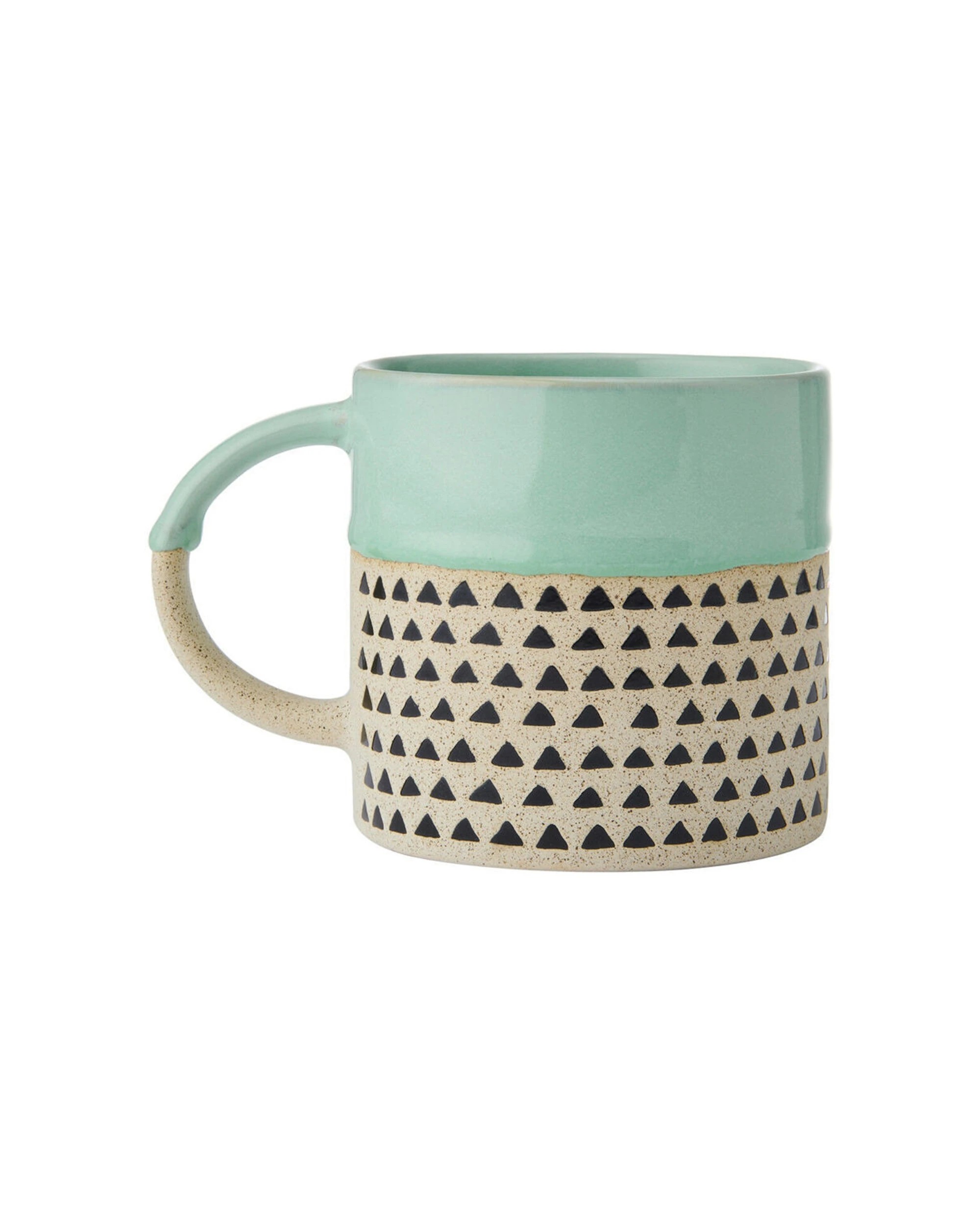 3 Mikasa 8PK Wax Resist Glaze Coffee Mug Clay 390ml - Green, 3 of 7