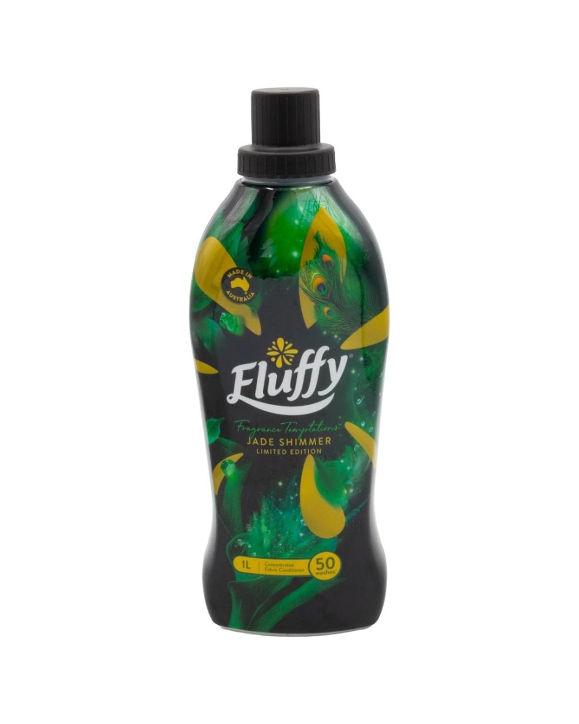 2 Fluffy 8PK Fabric Conditioner Concentrated Temptations Jade Shimmer 1L - Green, 2 of 3