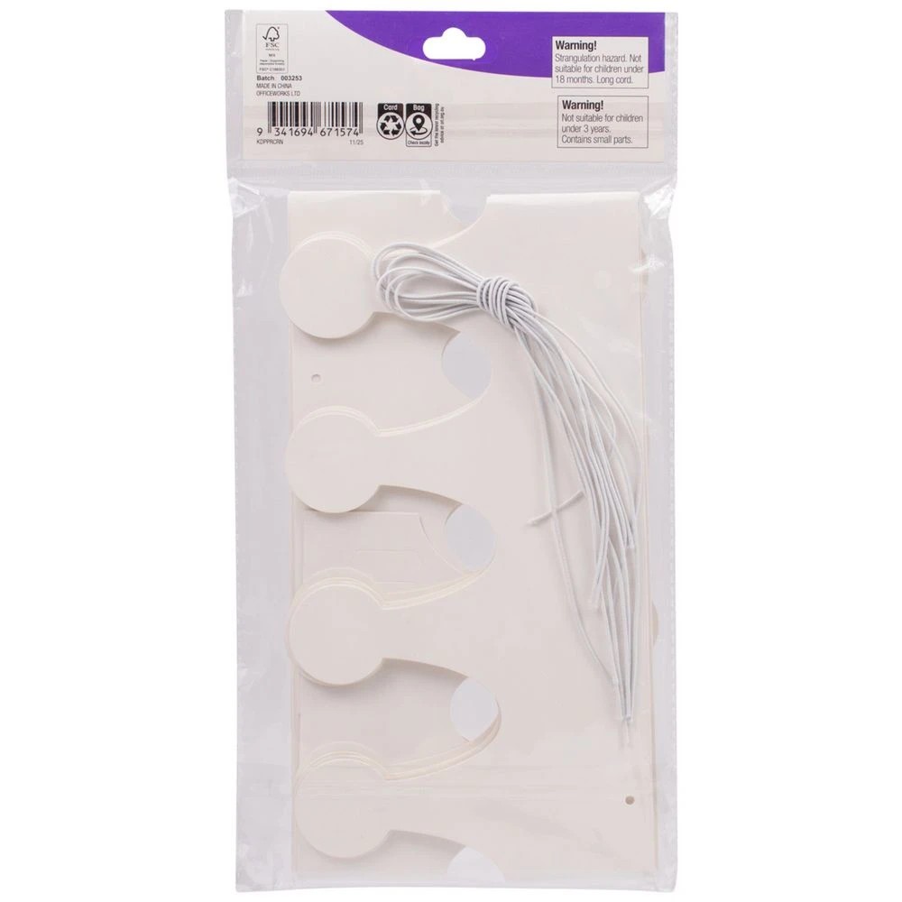 4 Kadink Paper Crowns Assorted 6 Pack, 4 of 4