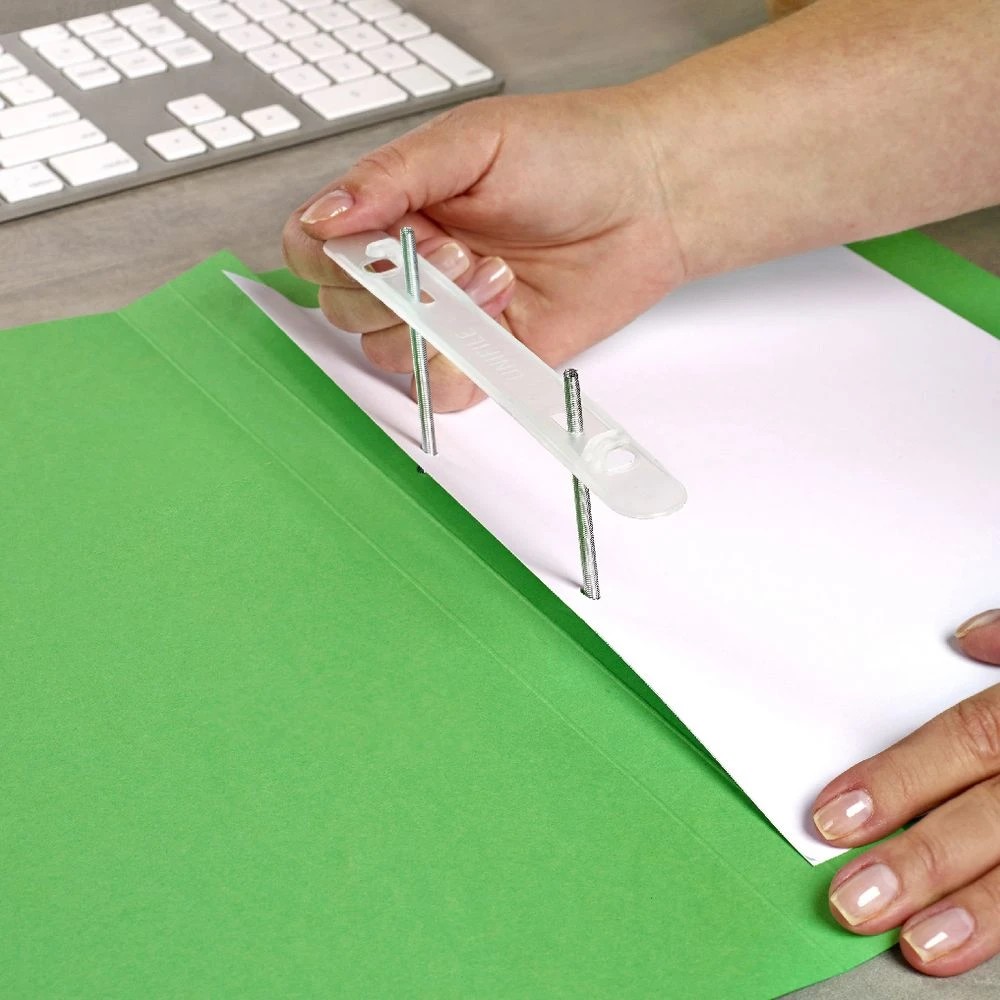 6 Avery Spiral Spring File Foolscap Green with Black Print, 6 of 6