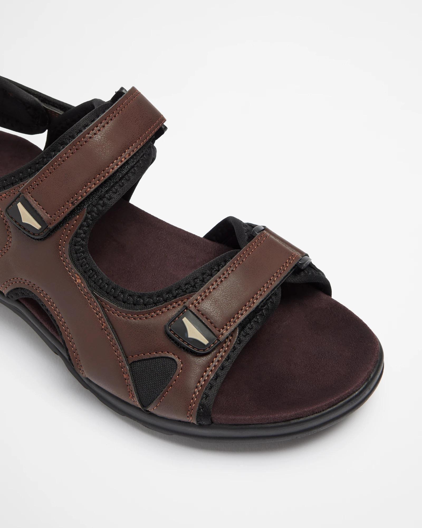 1 Target Mens Comfort Sandals BROWN, 1 of 3