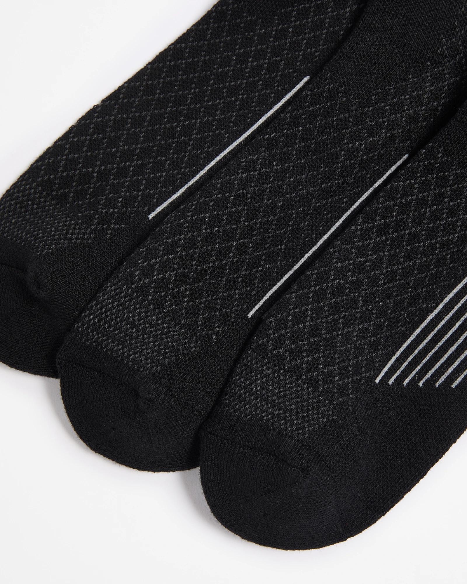 2 Australian Cotton Blend 3 Pack Performance Low Cut Socks - Maxx BLACK, 2 of 3