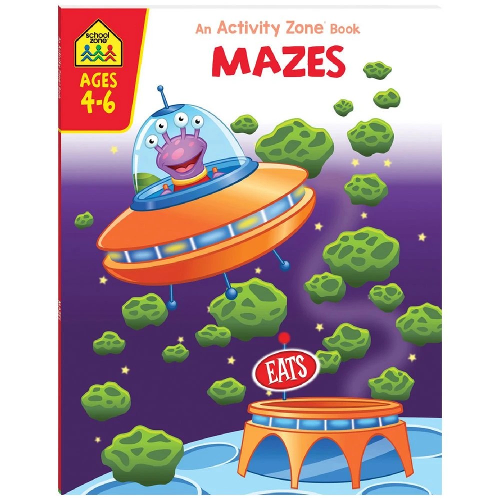1 School Zone Activity Zone Mazes, 1 of 4