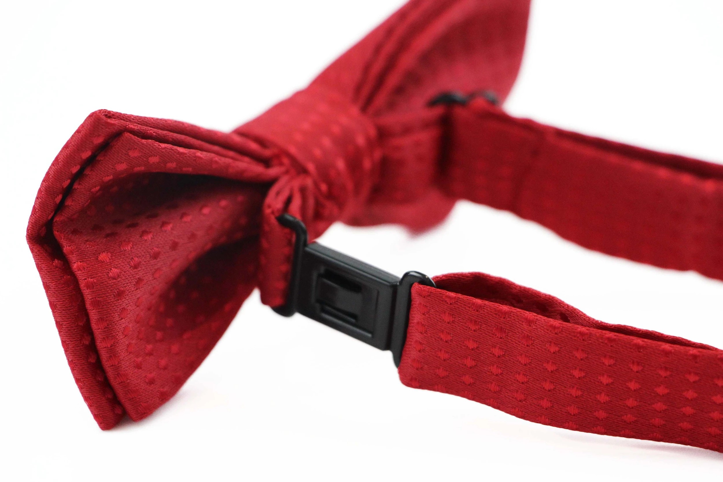 2 Zasel Boys Red Polka Dot Pattern Bow Tie, 2 of 2