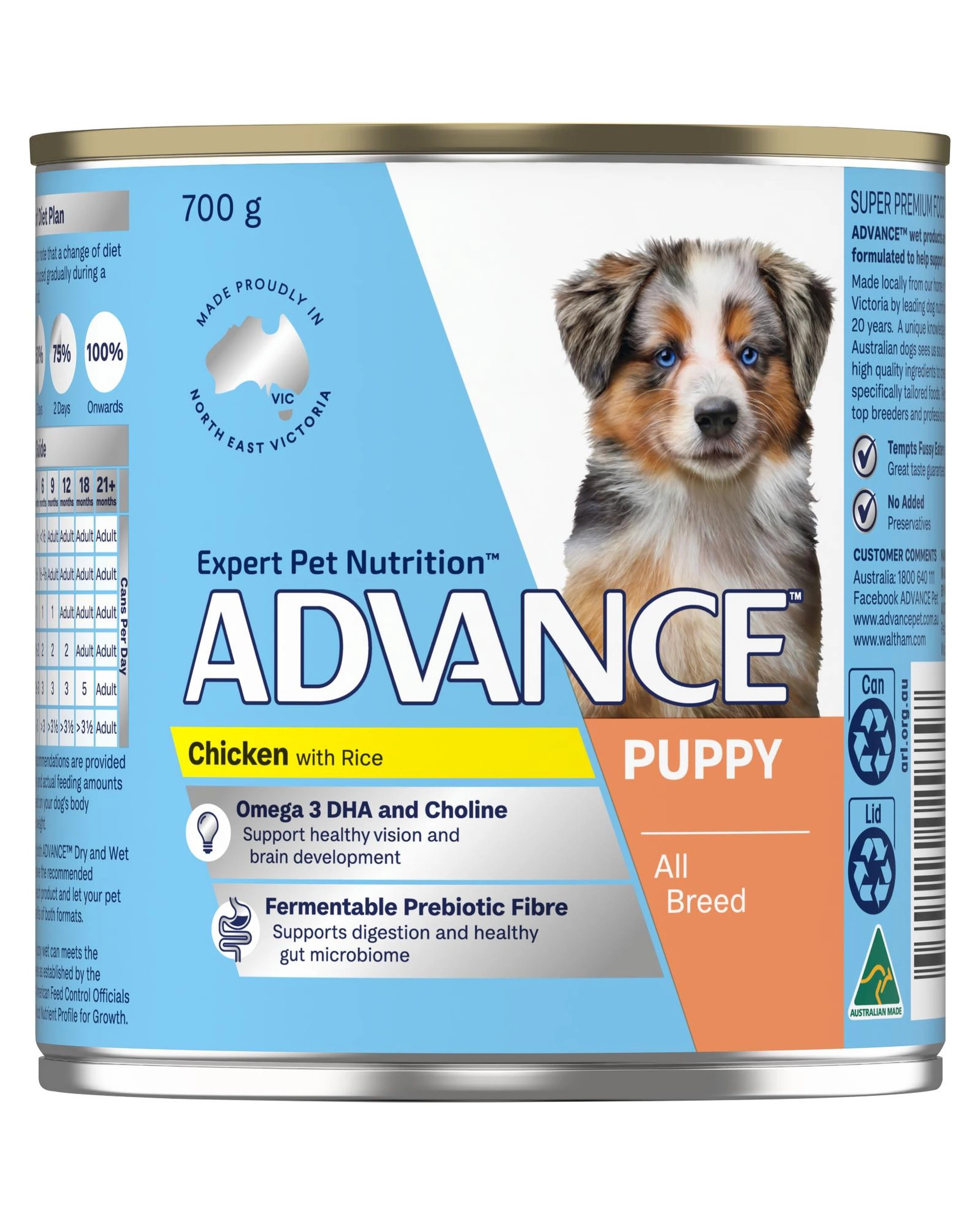 9 Advance Puppy All Breed Wet Dog Food Chicken w/ Rice 12 x 700g, 9 of 10