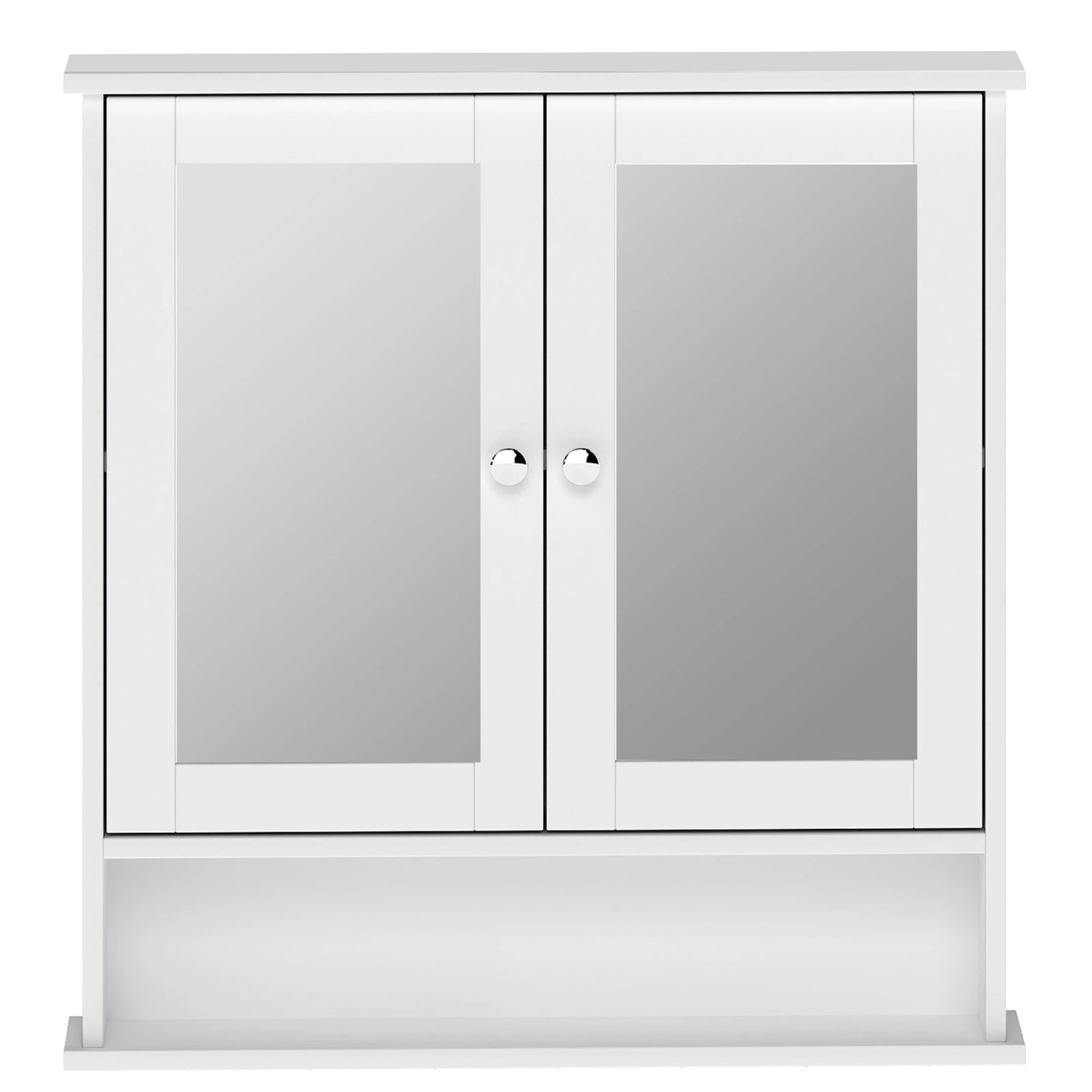 2 Levede Bathroom Mirror Cabinet Storage Toilet Cupboard Wall Mounted Shelves, 2 of 9