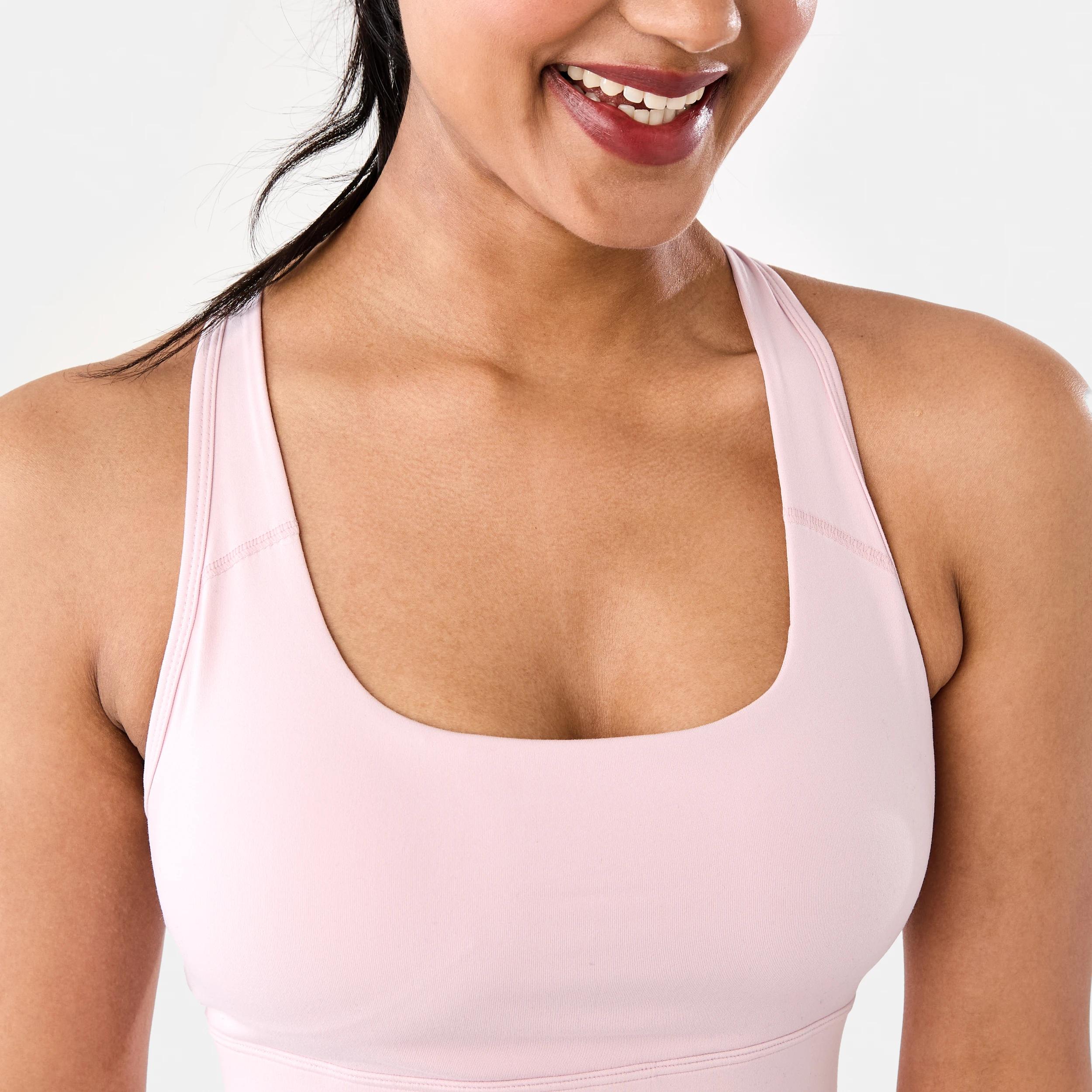 6 Active Womens Performance Crop Top AURA PINK, 6 of 10