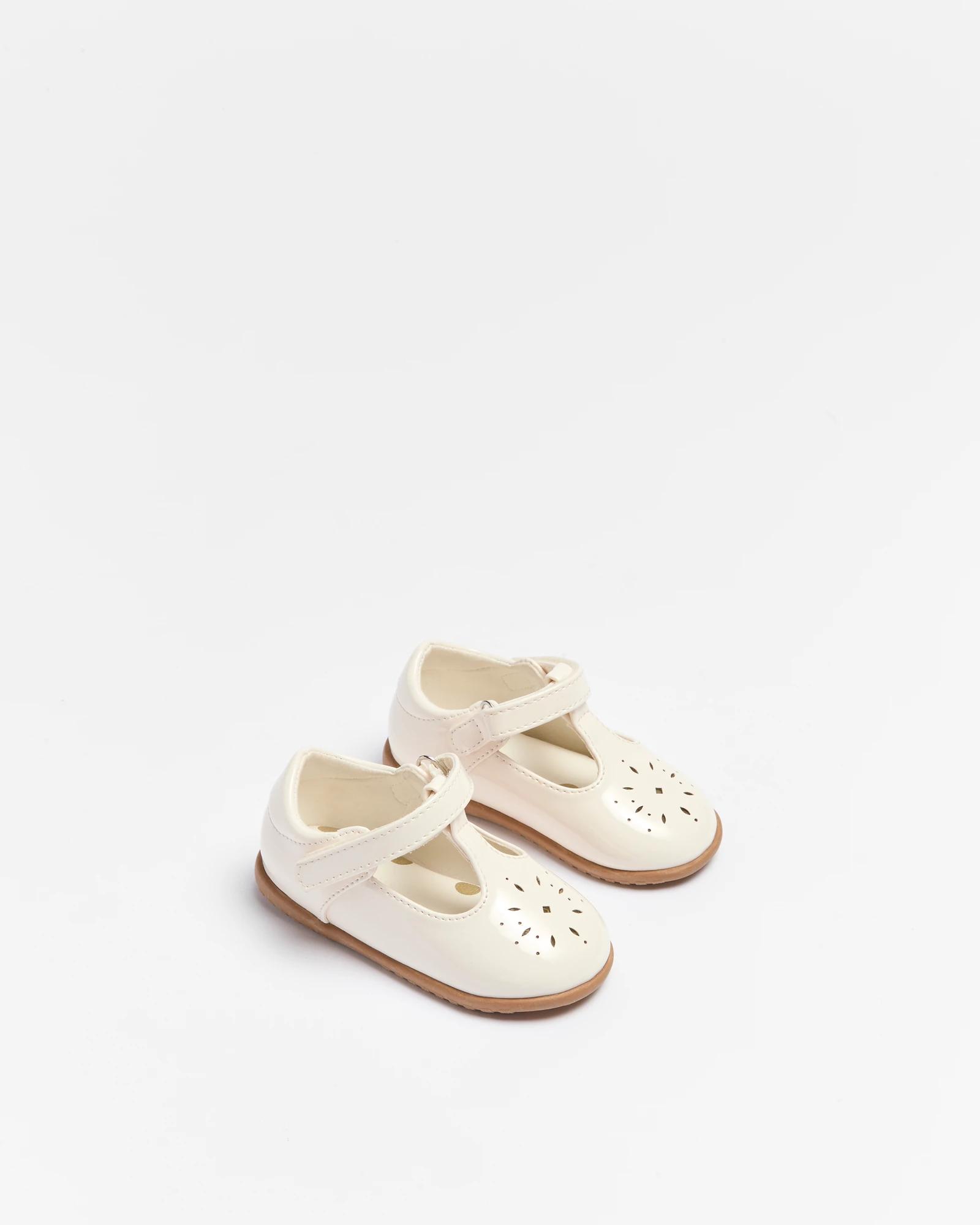 2 Target Baby Girls First Walker Jazz Pu Classic Mary Jane Flats OFF WHITE, 2 of 2