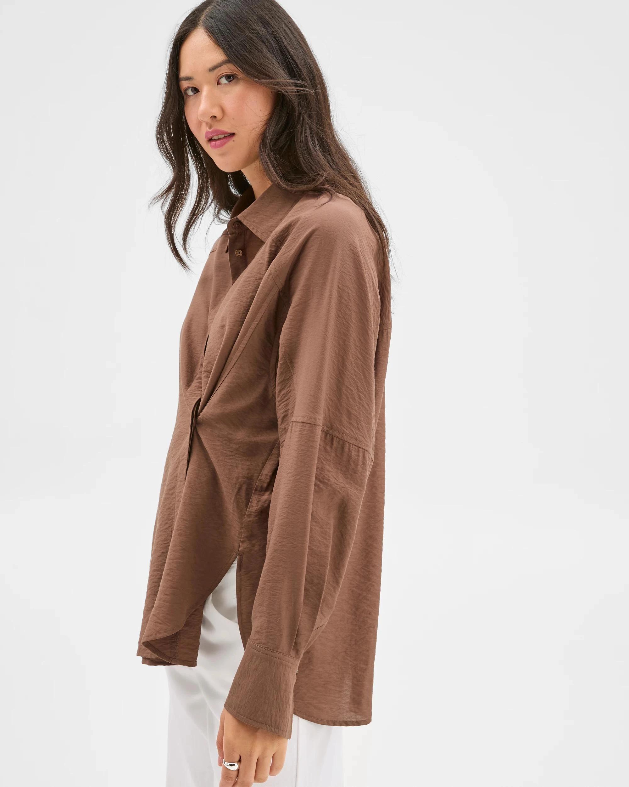 4 Target Woman Relaxed 2-Way Shirt FALL LEAF, 4 of 7