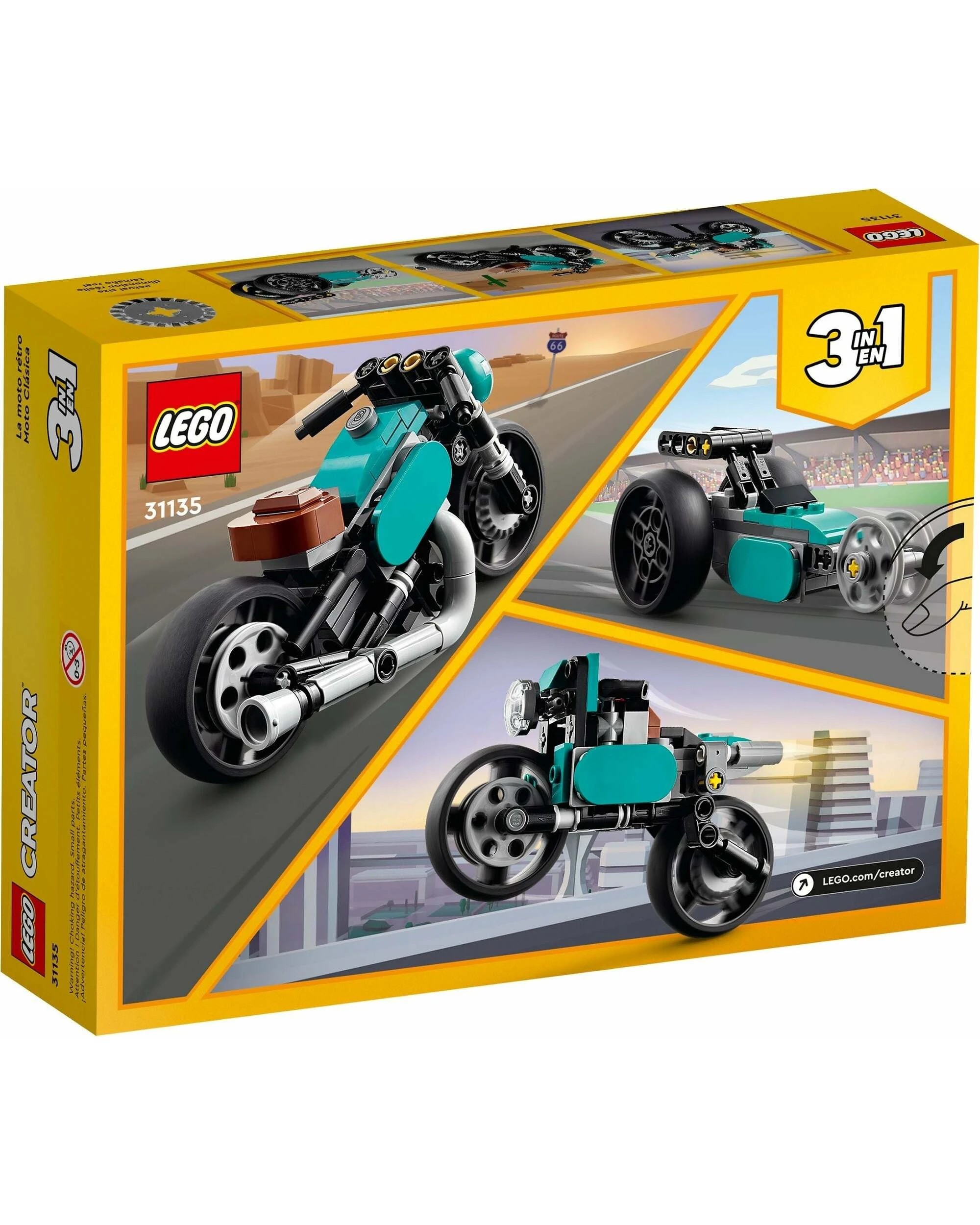 7 LEGO Creator 3-in-1 Series 31135 Vintage Motorcycle, 7 of 7