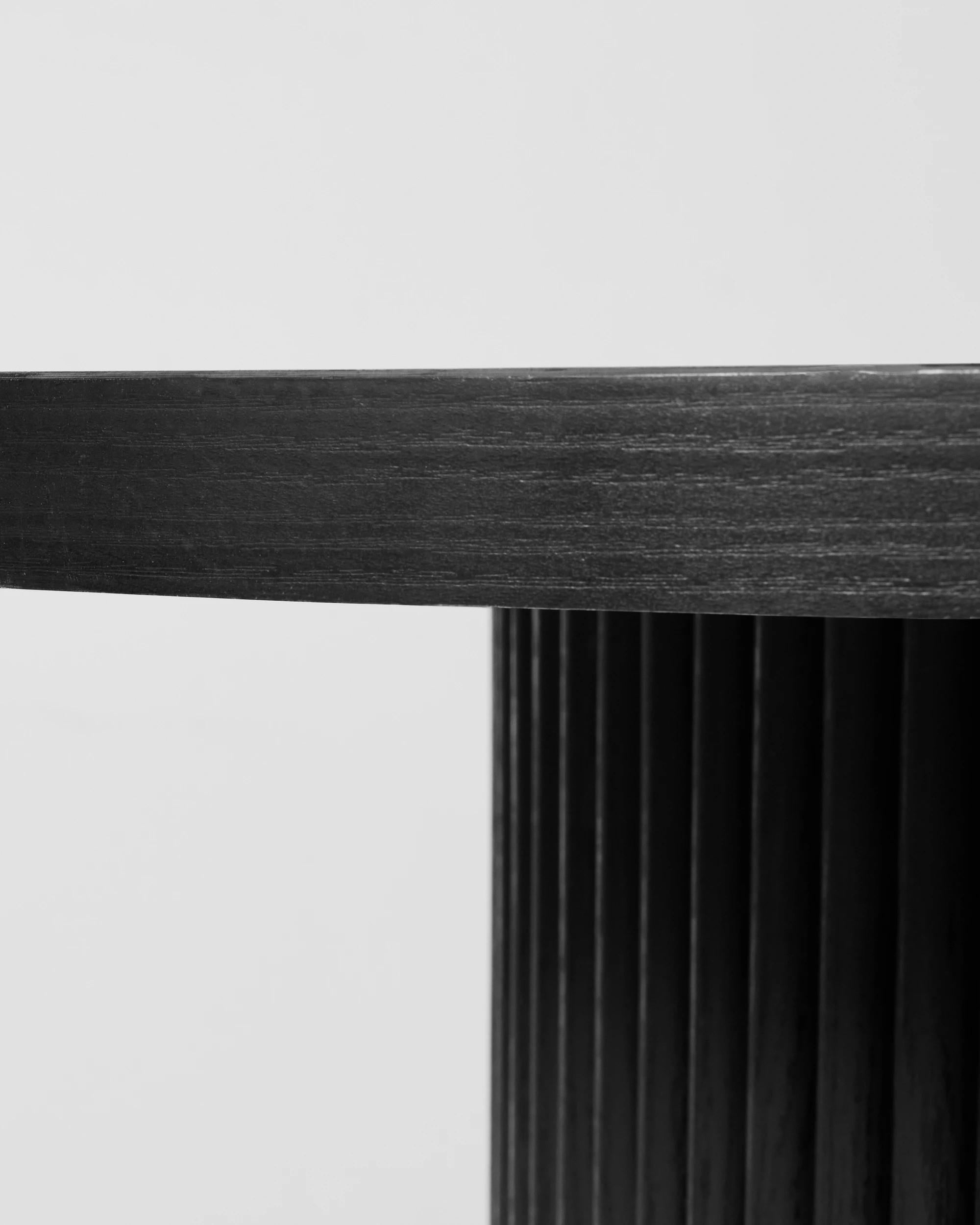 6 Ryan Ribbed Dining Table - Black, 6 of 7