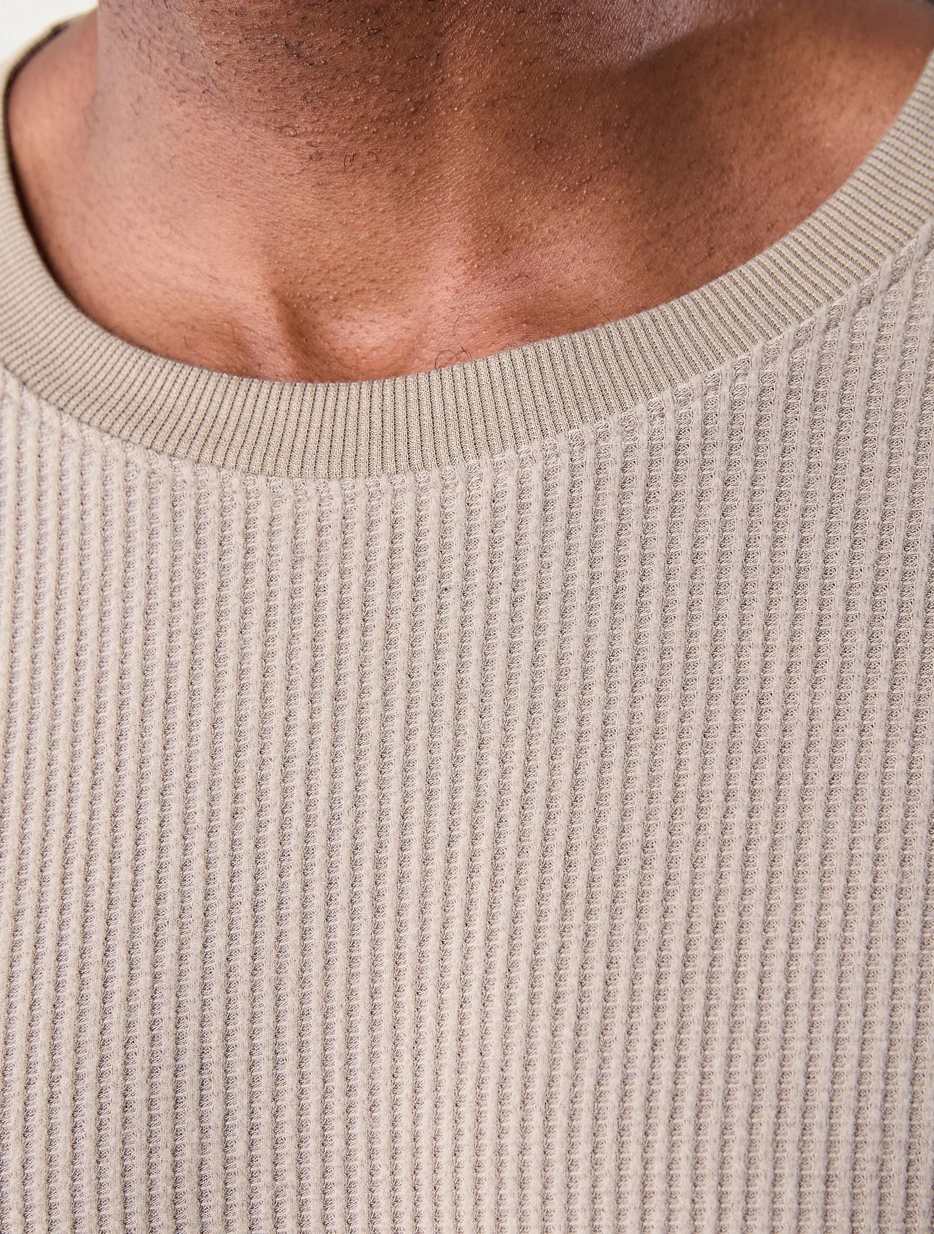 4 Long Sleeve Waffle Top Bge Khaki, 4 of 6