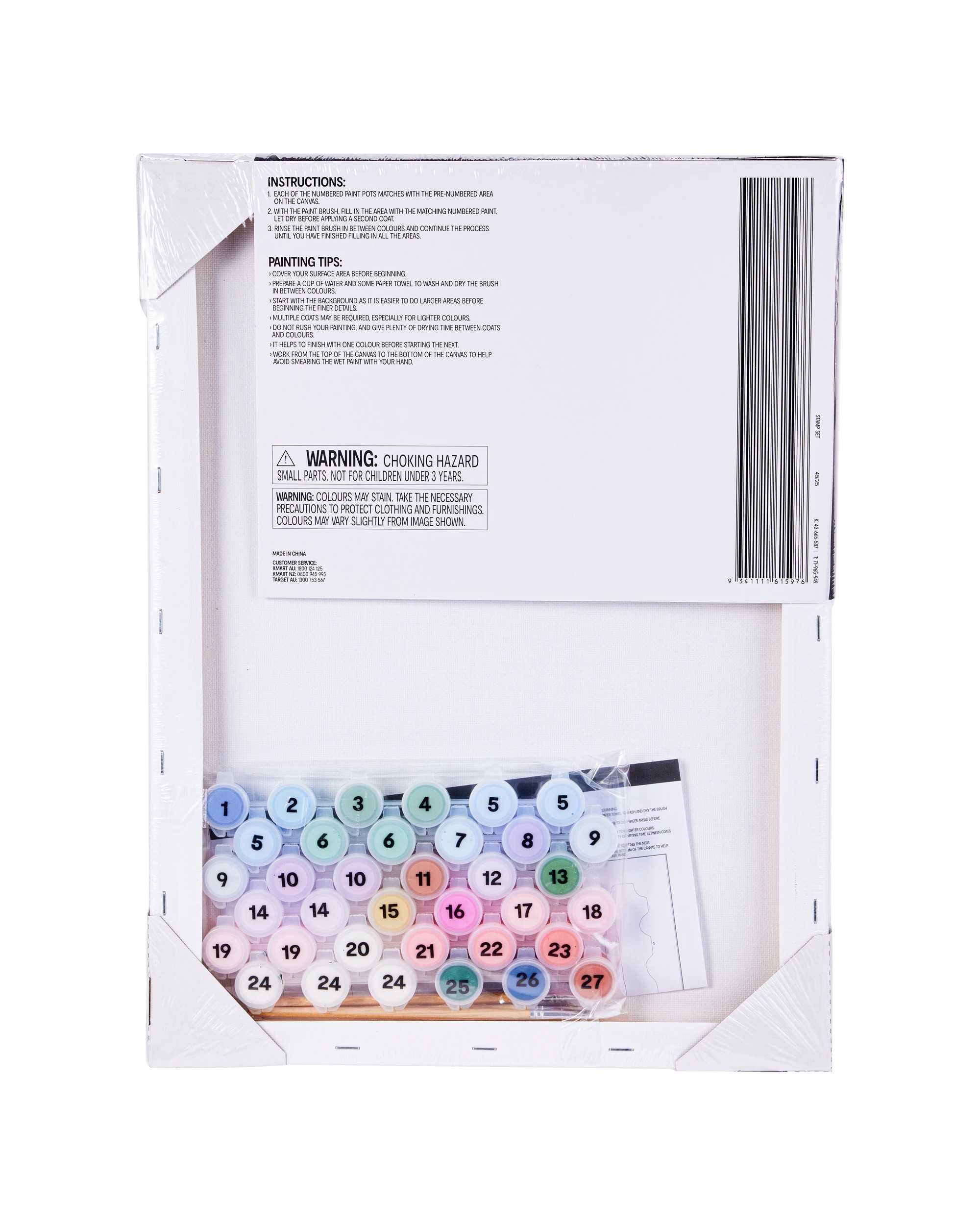 3 3 Pack Paint By Numbers - Stamp Set, 3 of 3