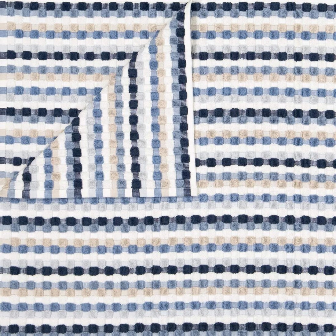 2 Blue Popcorn Cotton Bath Towel, 2 of 6