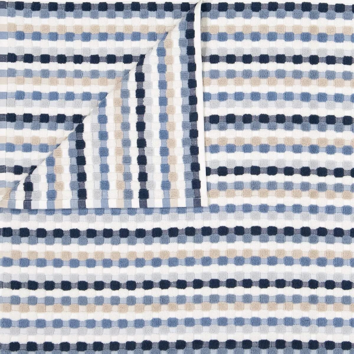 2 Blue Popcorn Cotton Bath Towel, 2 of 6