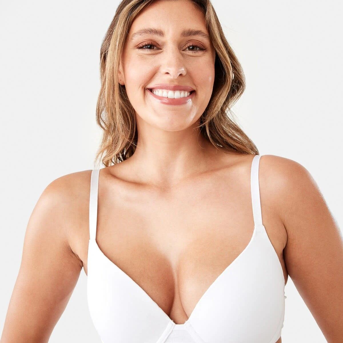 7 2 Pack Cotton T-shirt Bra SILVER MARLE, WHITE, 7 of 9