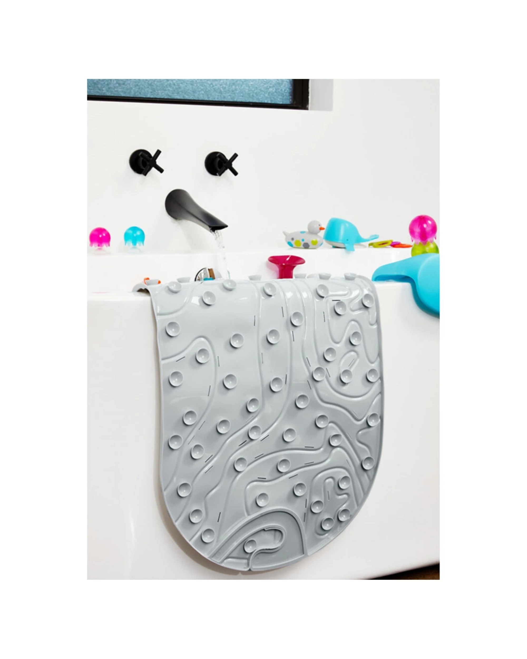 6 Boon Griffle Bath Mat - Grey, 6 of 7