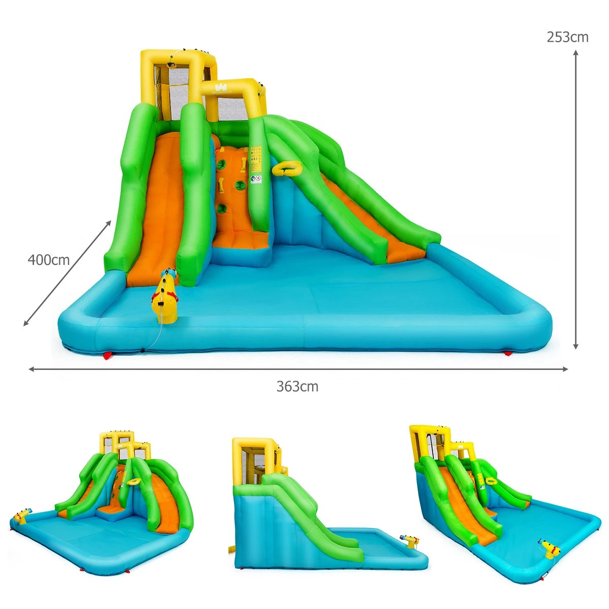 2 Costway Inflatable Water Park Two Slides NO Blower, 2 of 2