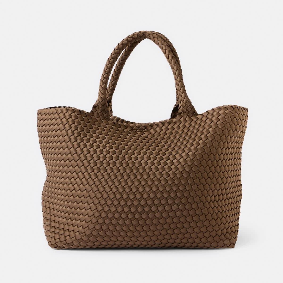 1 Weave Tote Bag RICH MOCHA, 1 of 5