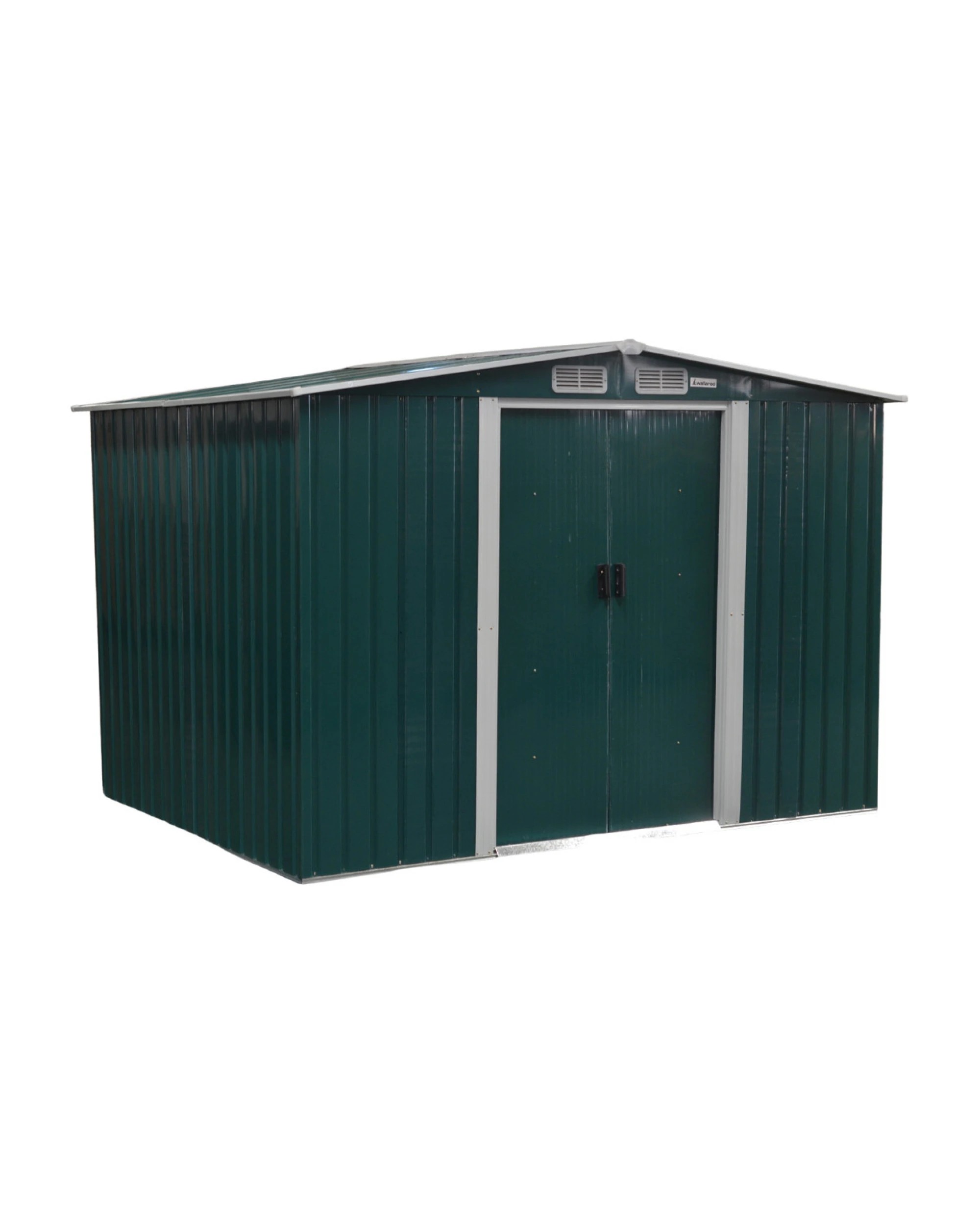 1 Wallaroo 6ft x 8ft Garden Shed Spire Outdoor Storage Shelter Sloped Roof Workshop Tool - Green, 1 of 7
