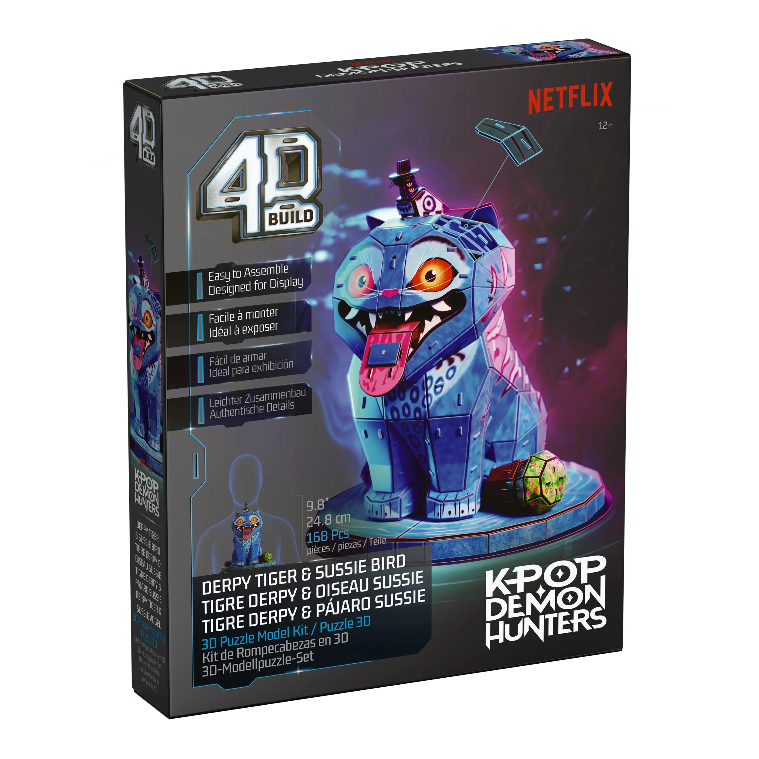 3 168 Piece KPop Demon Hunters 4D Build Derpy Tiger & Sussie Bird 3D Puzzle Model Kit, 3 of 7
