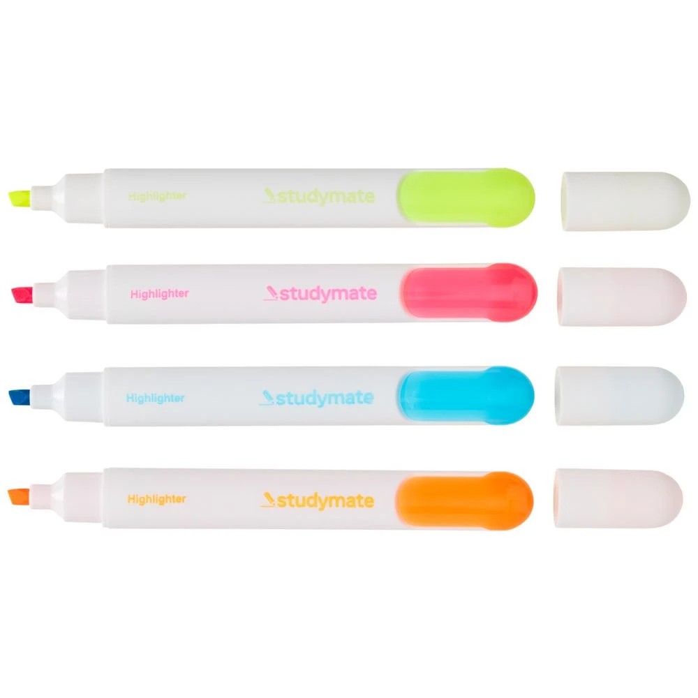 2 Studymate Grip Highlighters Assorted 4 Pack, 2 of 7