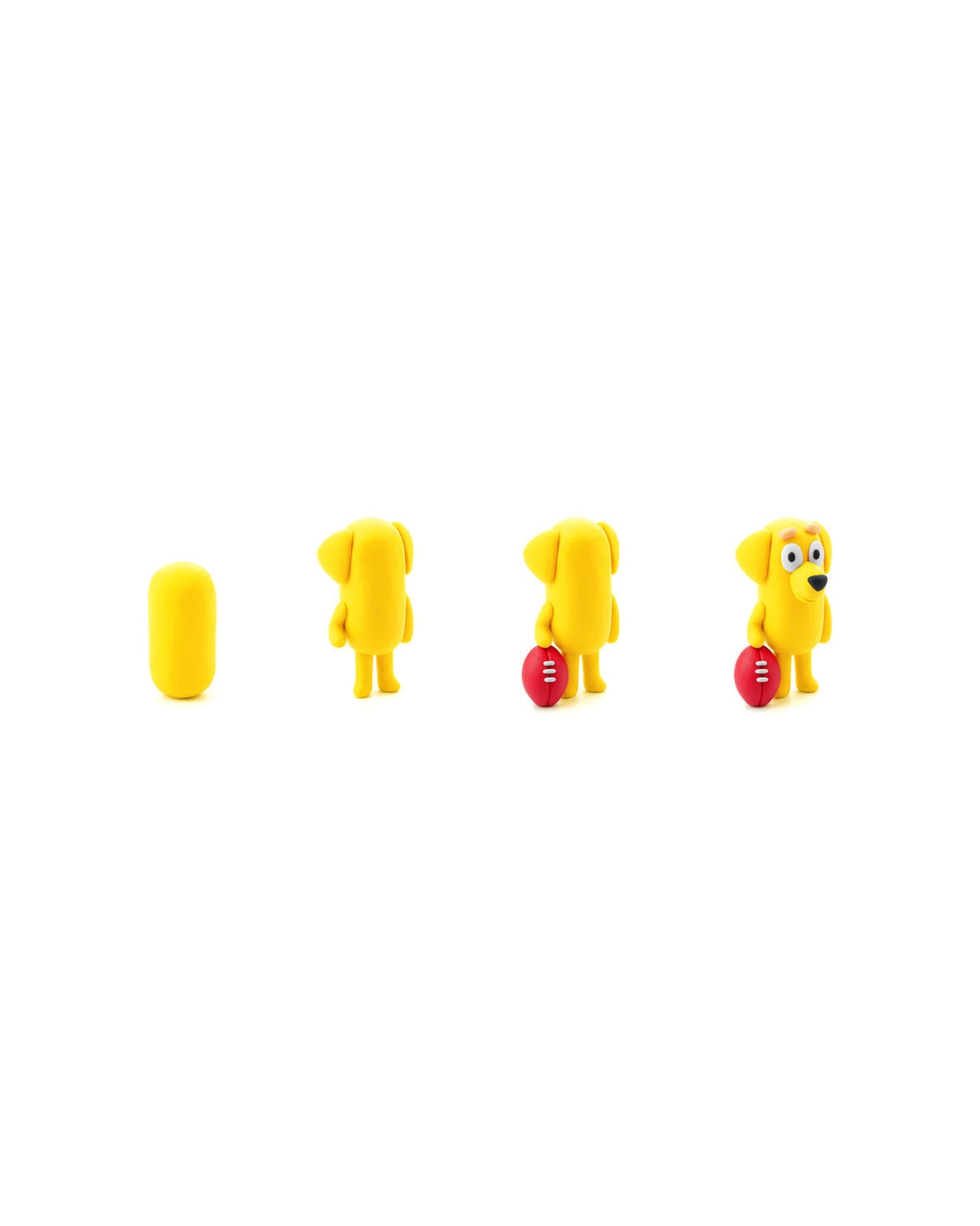 5 Hey Clay Bluey Single Character Kids Modelling Clay Set 5 Coloured Cans Lucky 4PK - Multi, 5 of 5
