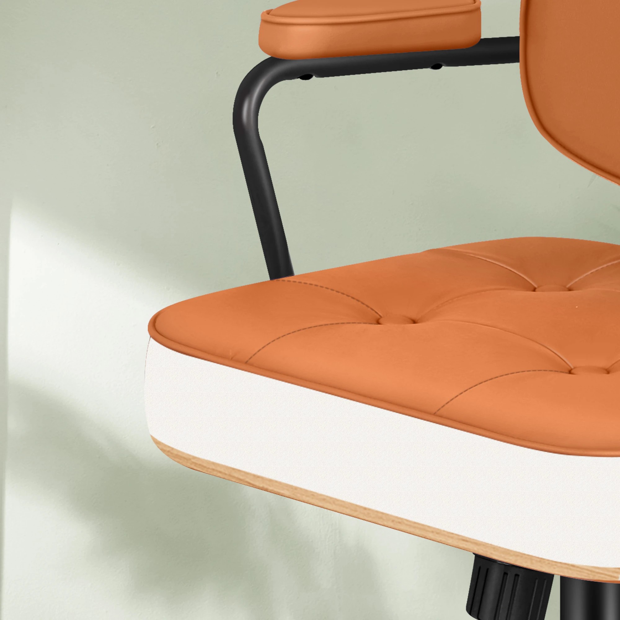 7 Alfordson Office Chair Ergonomic Executive Computer Work Seat PU Leather - Brown, 7 of 10