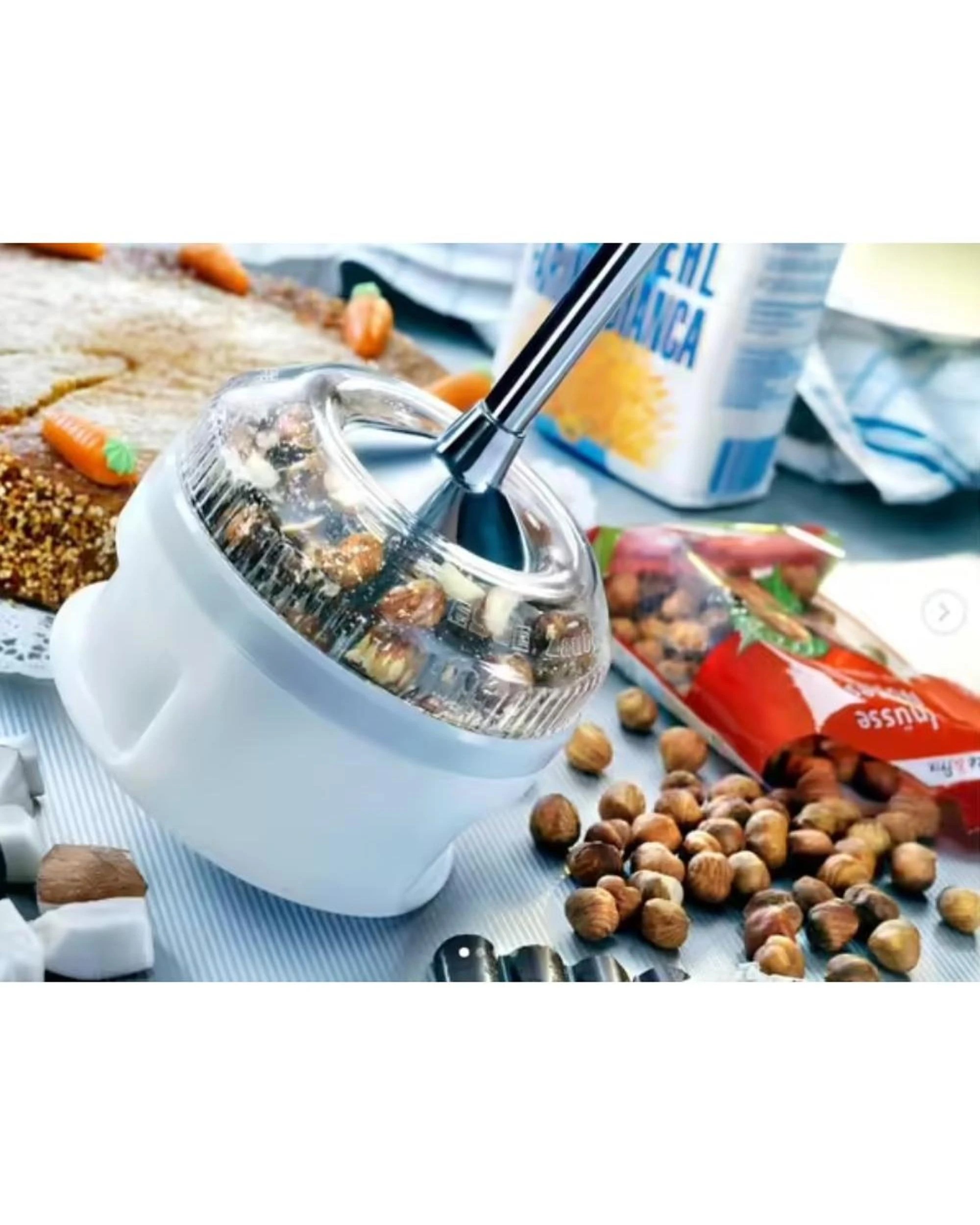 8 Bamix Wet & Dry Processor Chopper Mill  White, 8 of 10