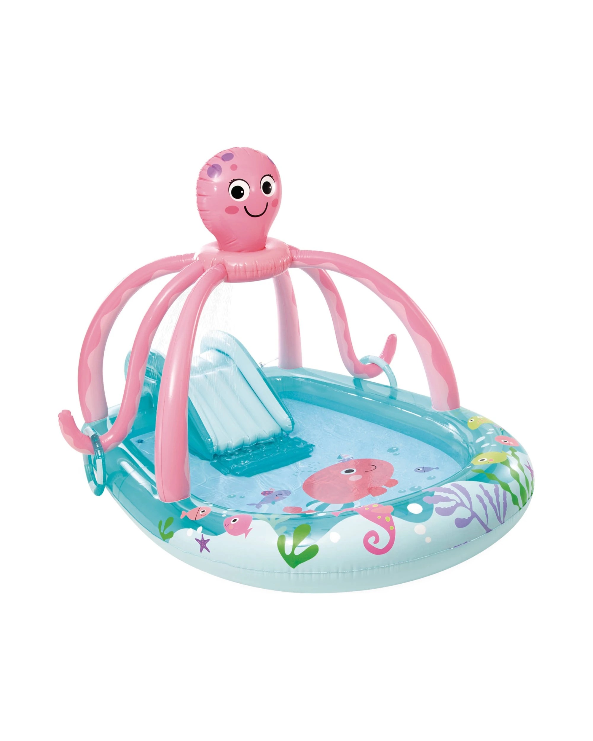 1 Intex Play Centre Kiddie Pool Friendly Octopus - Blue, 1 of 8