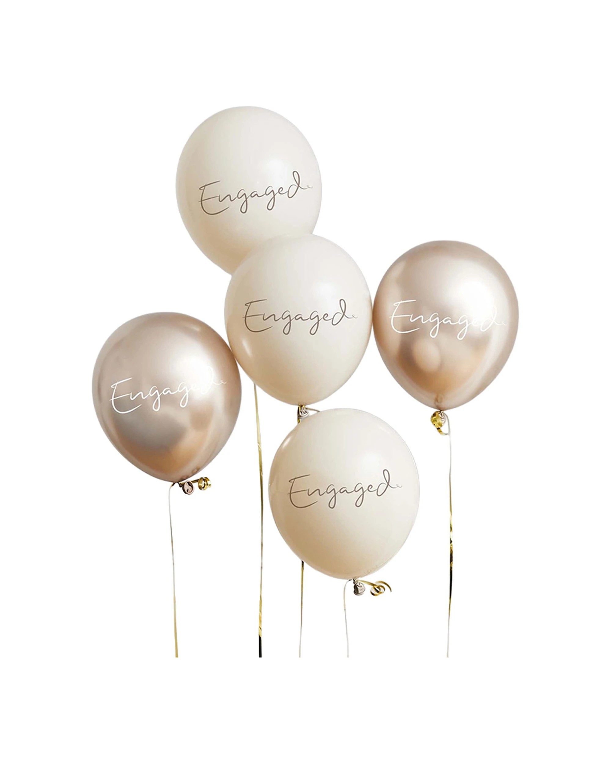 1 Anagram Engaged Balloon Bundle Wedding Party Celebration Decor - Multi, 1 of 2
