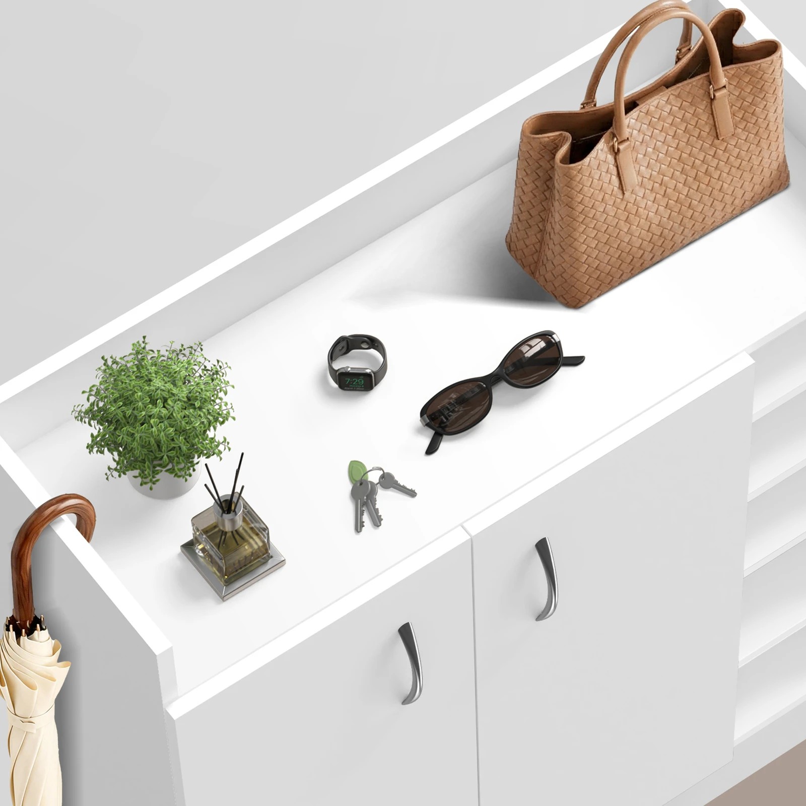 6 Alfordson Shoe Cabinet Storage Rack 21 Pairs - White, 6 of 10
