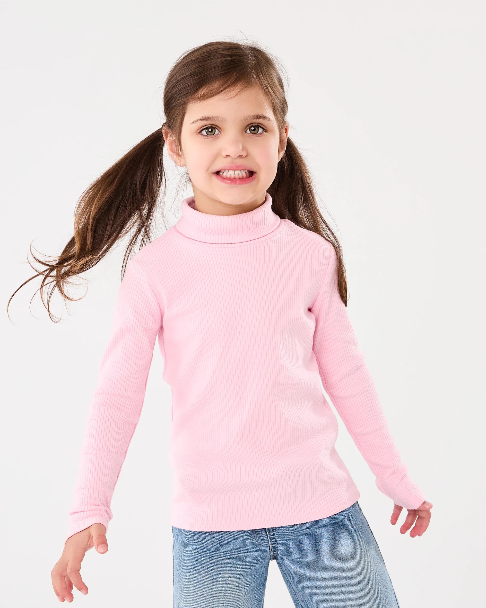 1 Long Sleeve Skivvy Top Berry Pnk, 1 of 7