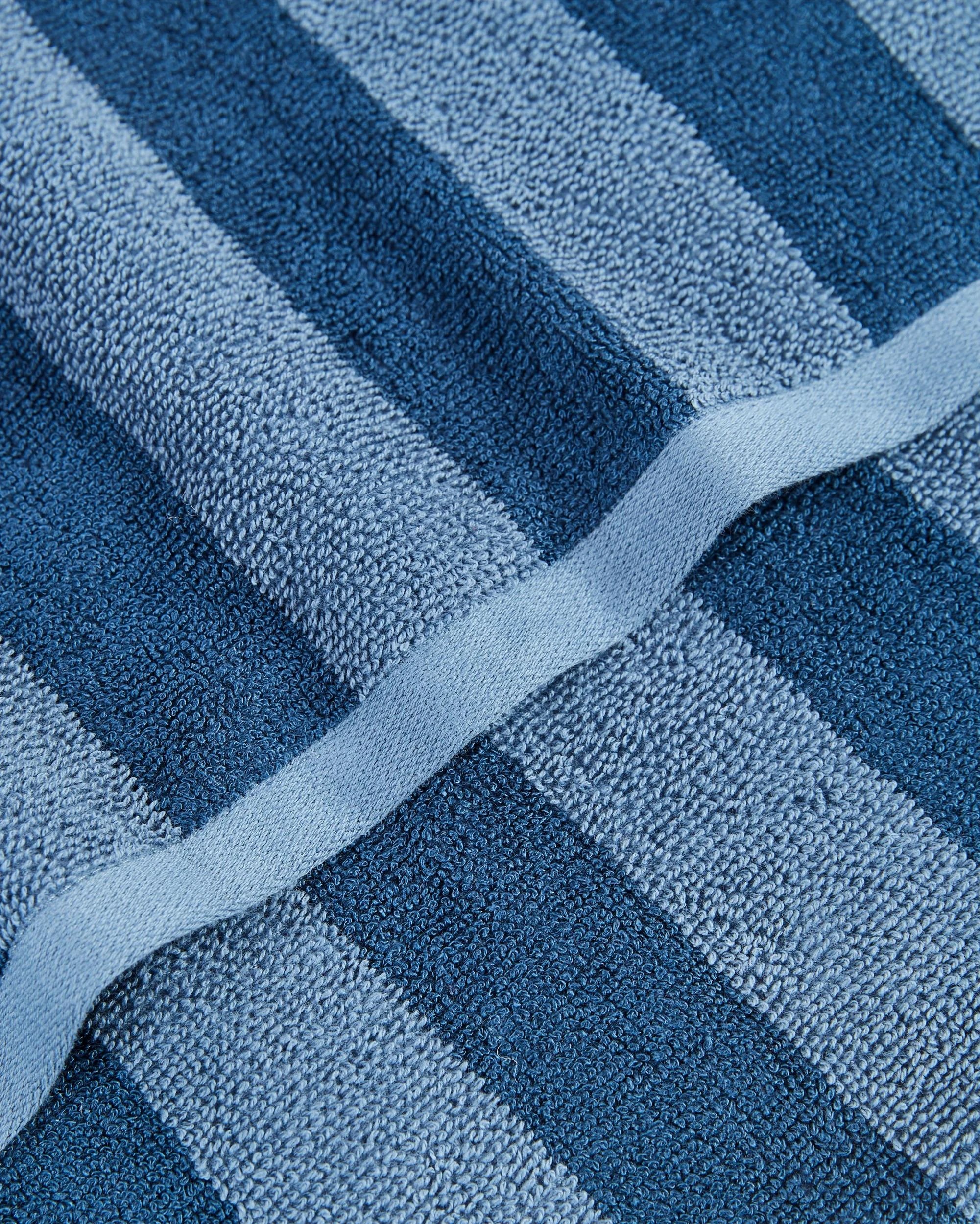 2 Target Australian Cotton Blend Logan Stripe Hand Towel - Blue, 2 of 3