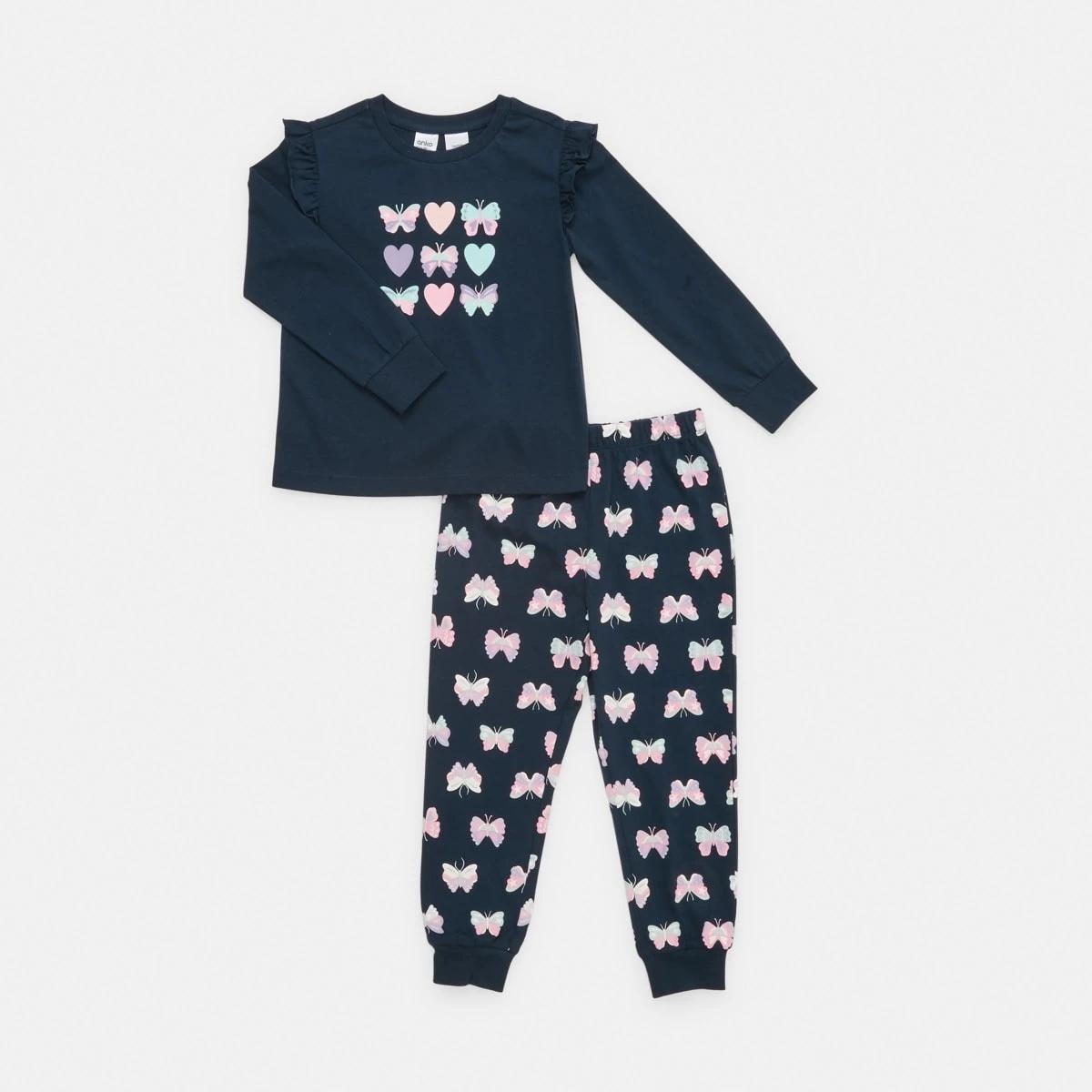 7 Jersey Pyjama Set Nvy Bttfly, 7 of 10