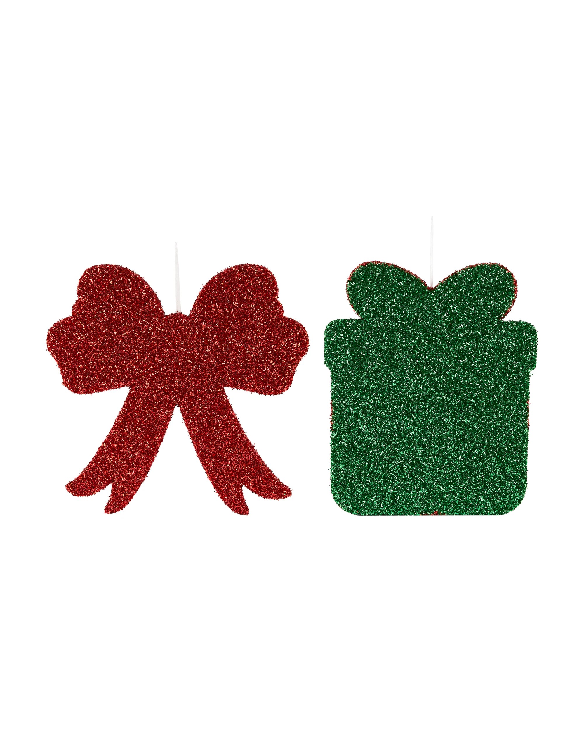 3 Large Tinsel Decoration - Assorted, 3 of 6