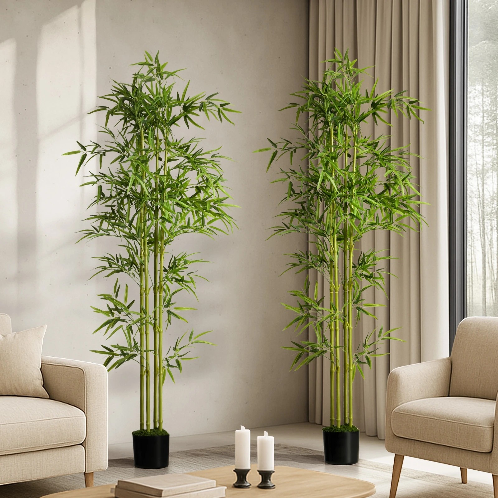 3 Livsip 2 Pack 180cm Artificial Bamboo Tree - Green, 3 of 10