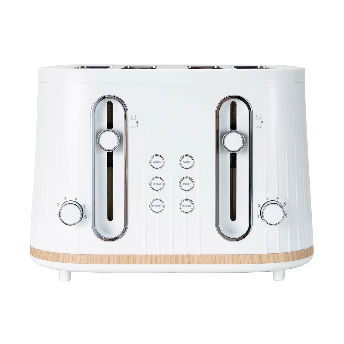 3 4 Slice Toaster - White, 3 of 8