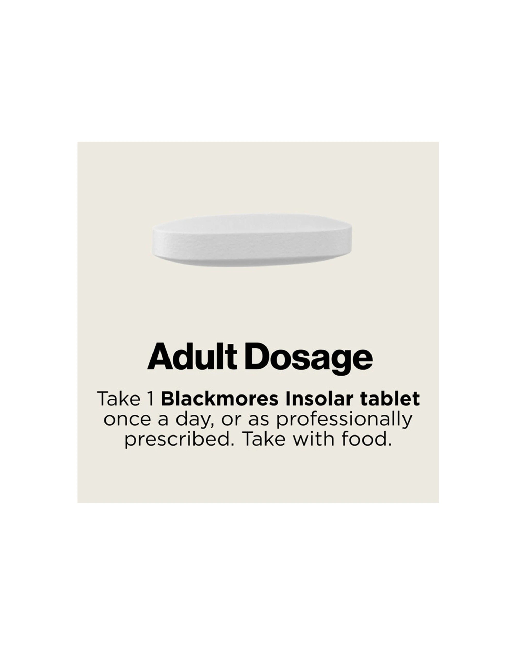 6 Blackmores 60pc Insolar Nicotinamide 500mg Vitamin B3 Skin Health Tablets, 6 of 7