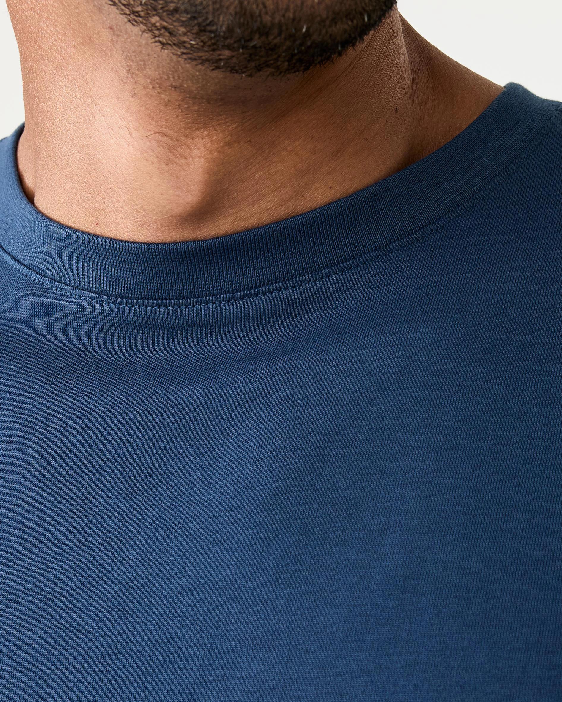 4 Cotton Crew Neck T-shirt Insig Blue, 4 of 6