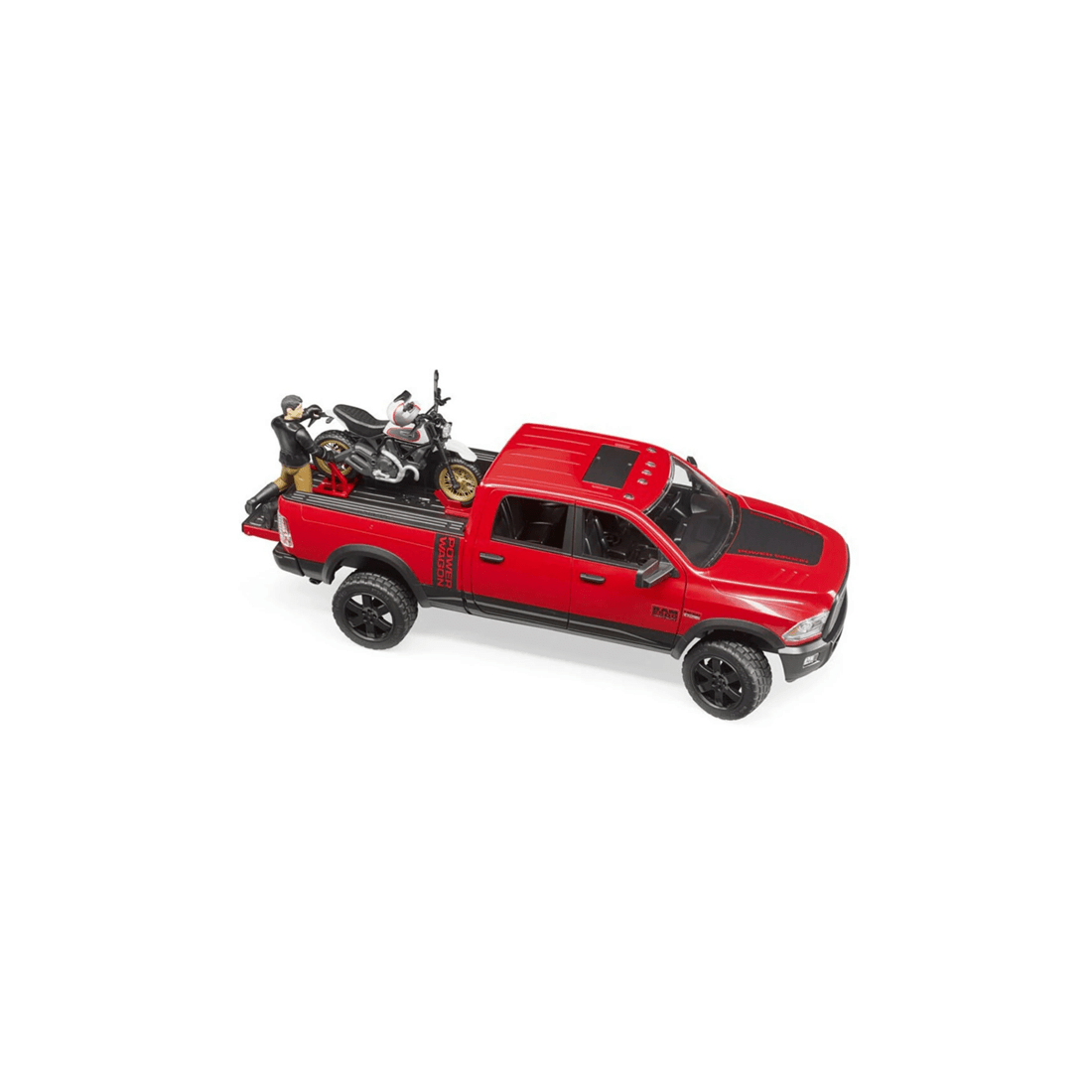 1 Bruder 1:16 Power Wagon Red Toy Truck With Motorcycle Kids 4+ - Red, 1 of 1