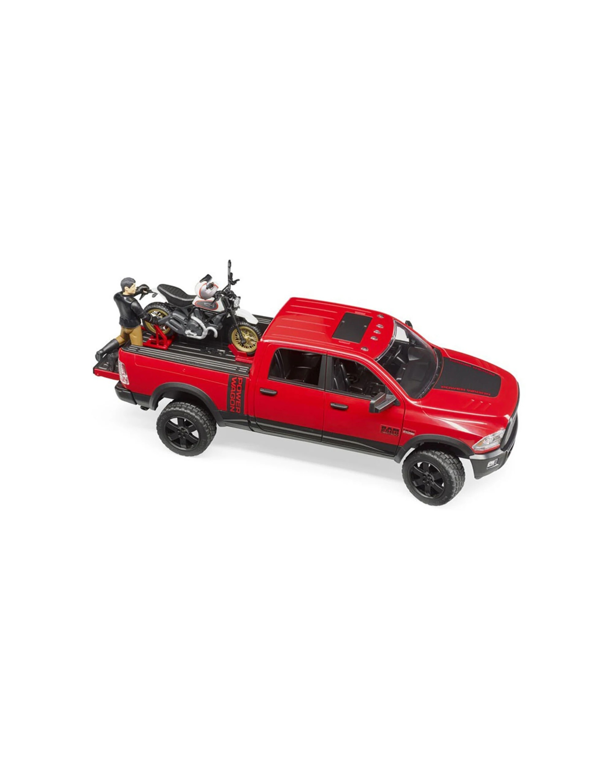 1 Bruder 1:16 Power Wagon Red Toy Truck With Motorcycle Kids 4+ - Red, 1 of 1
