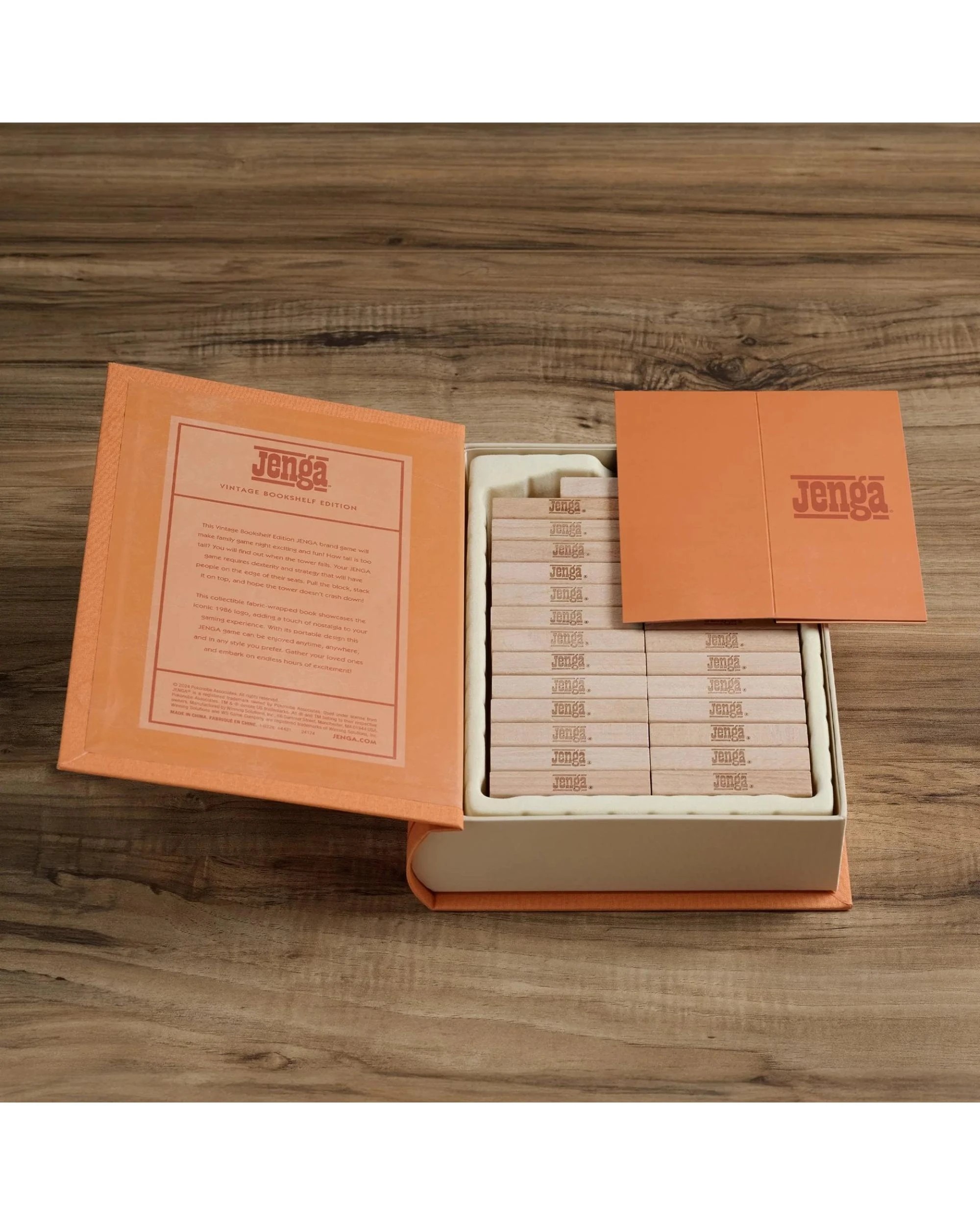 4 Jenga Vintage Bookshelf Edition Board Game, 4 of 6