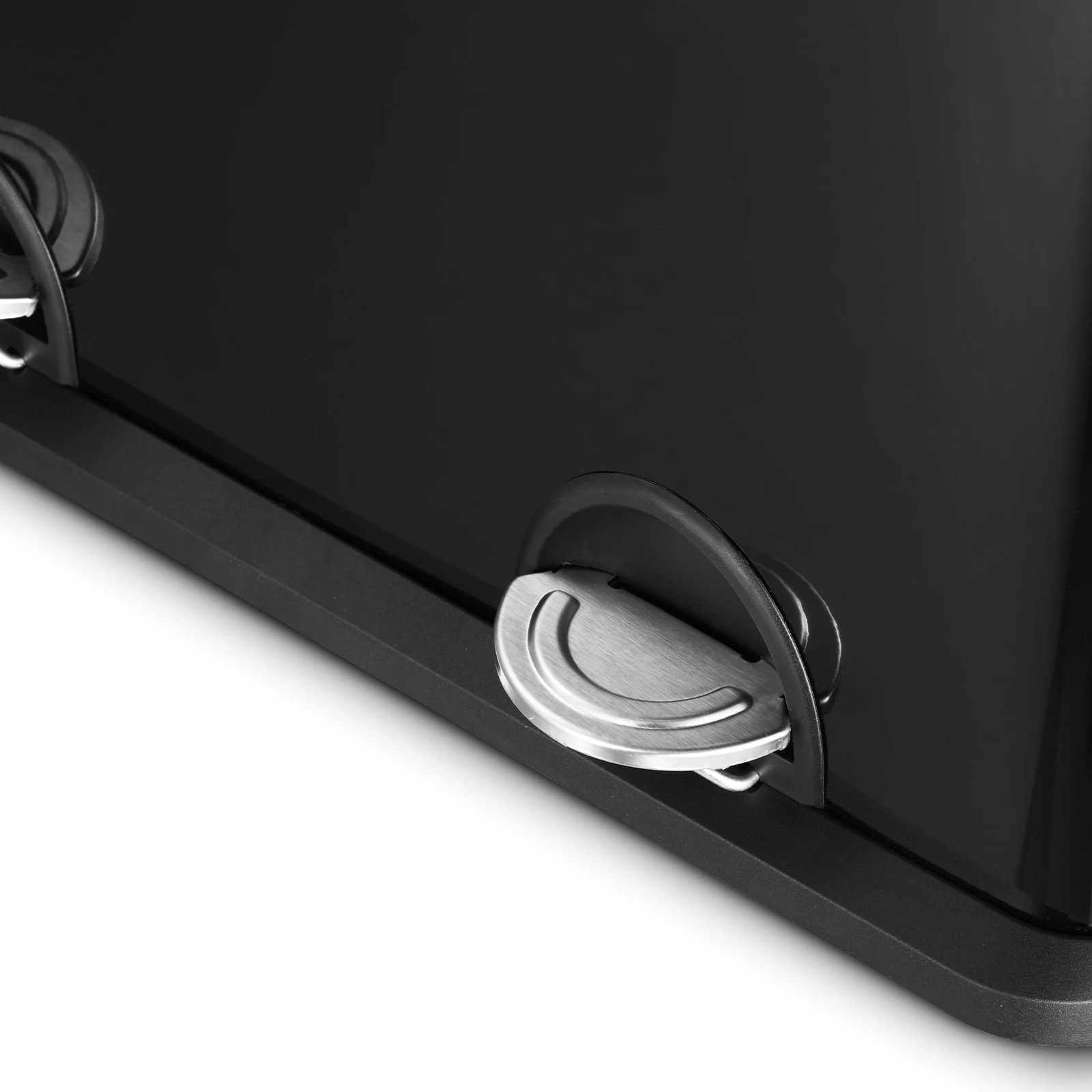 6 Maxkon 60L Rubbish Bin Dual Compartment Dustbin Pedal Recycling Trashcan Modern Kitchen Waste Garbage Coated Steel Black, 6 of 8