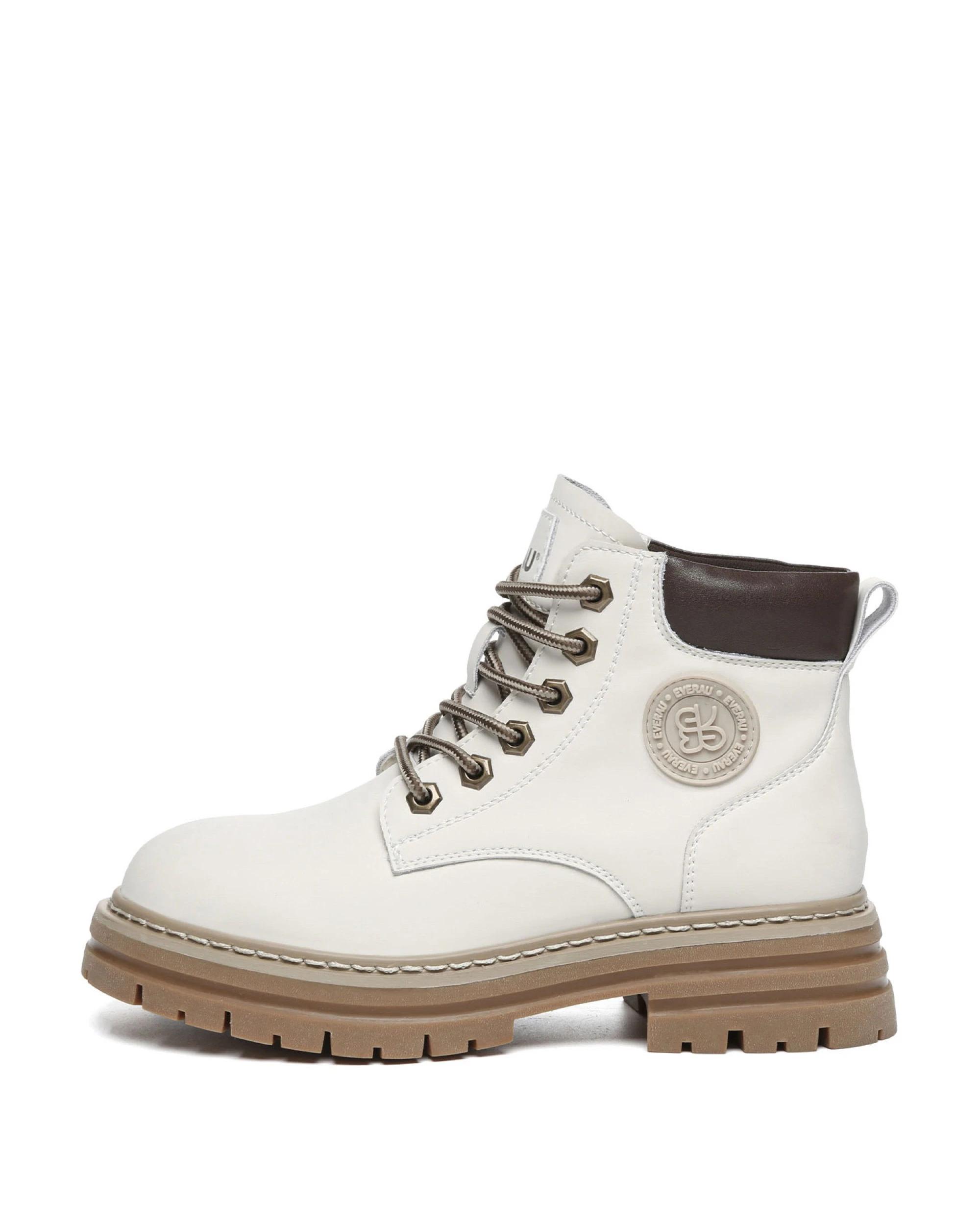 4 Everau Unisex Stephanie Boots CREAM, 4 of 5