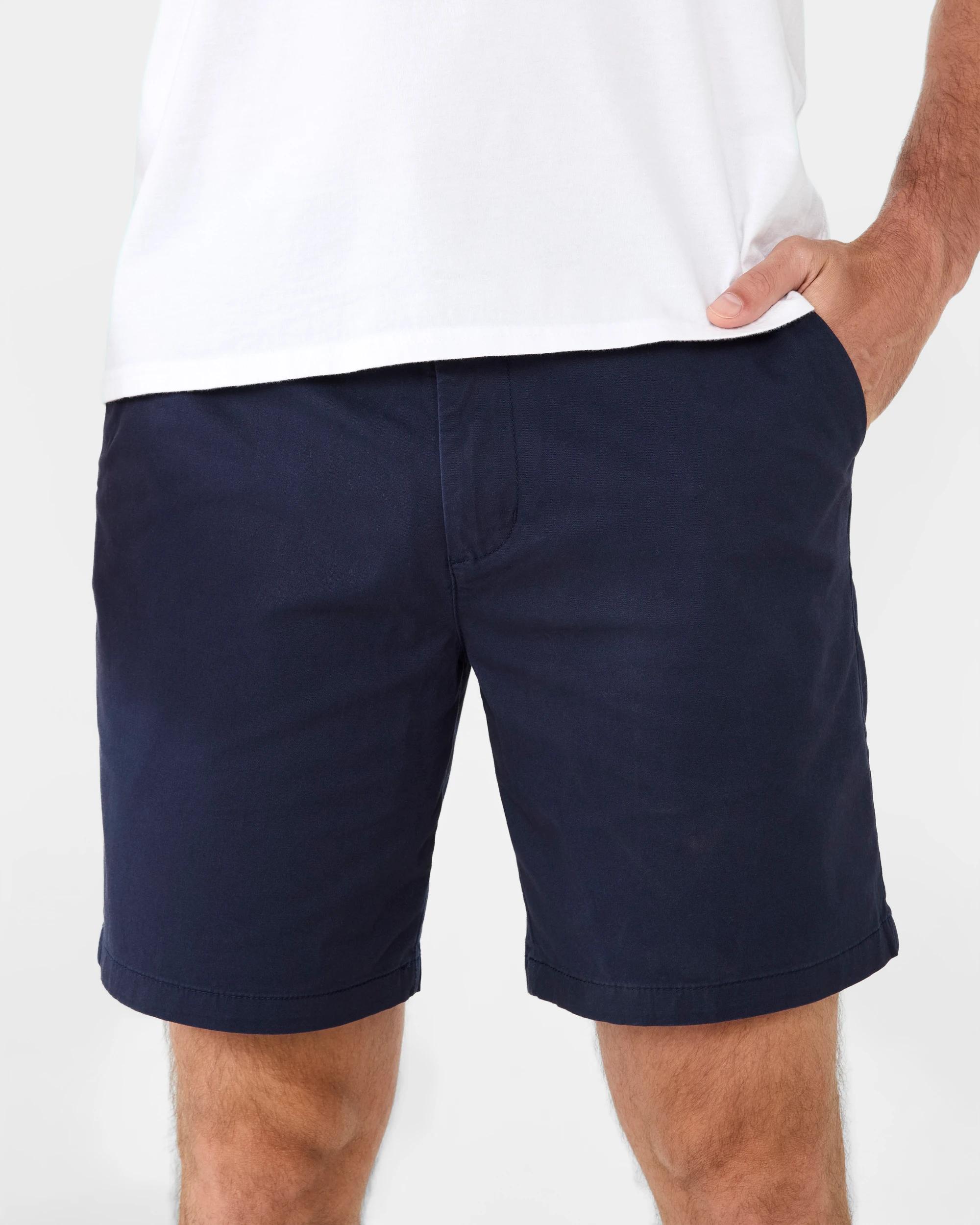 1 Slim Stretch Chino Shorts Blu Night, 1 of 6