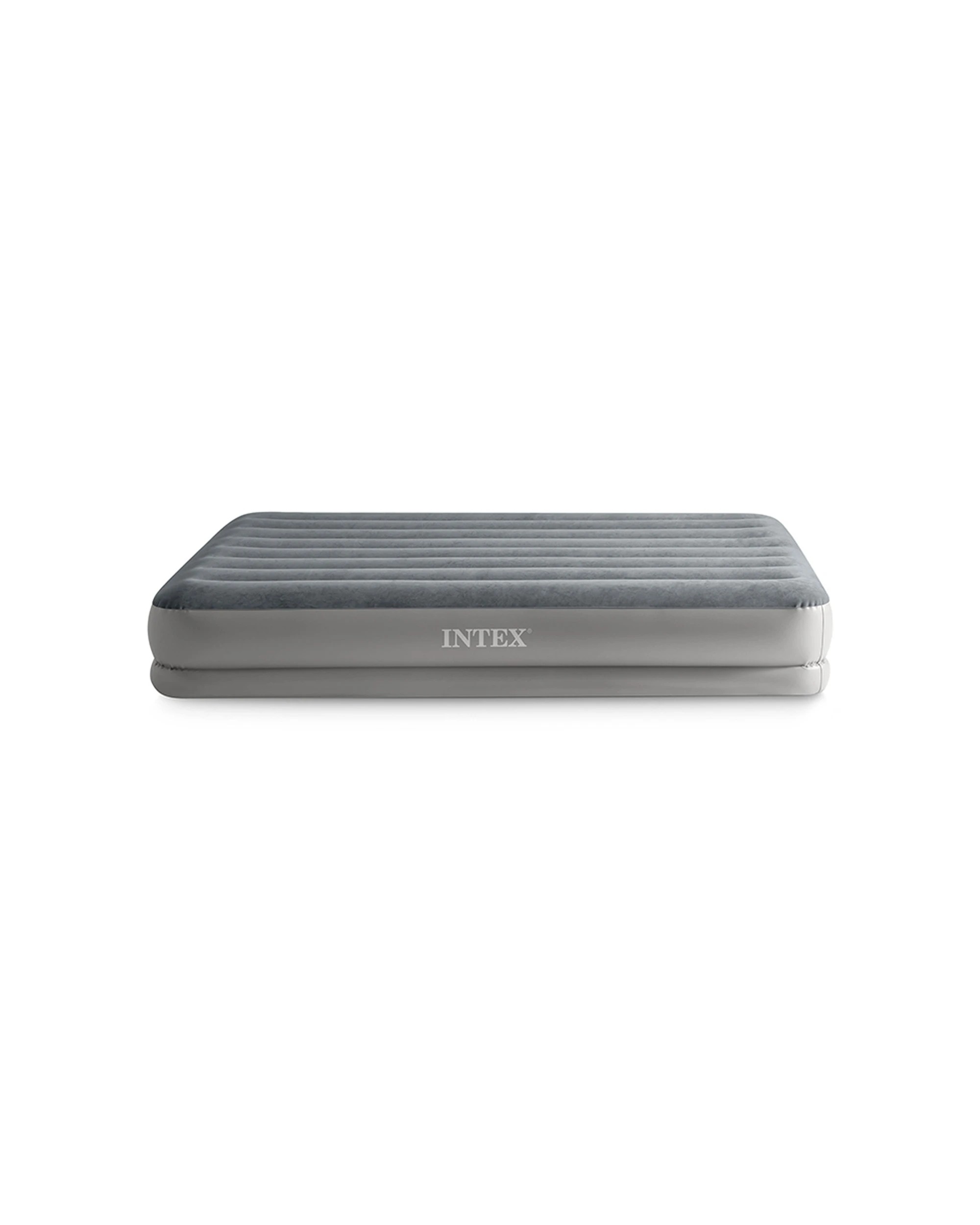 1 Intex Dura-Beam Prestige Inflatable Airbed w/ Built-In USB Pump - Queen Bed - Grey, 1 of 7