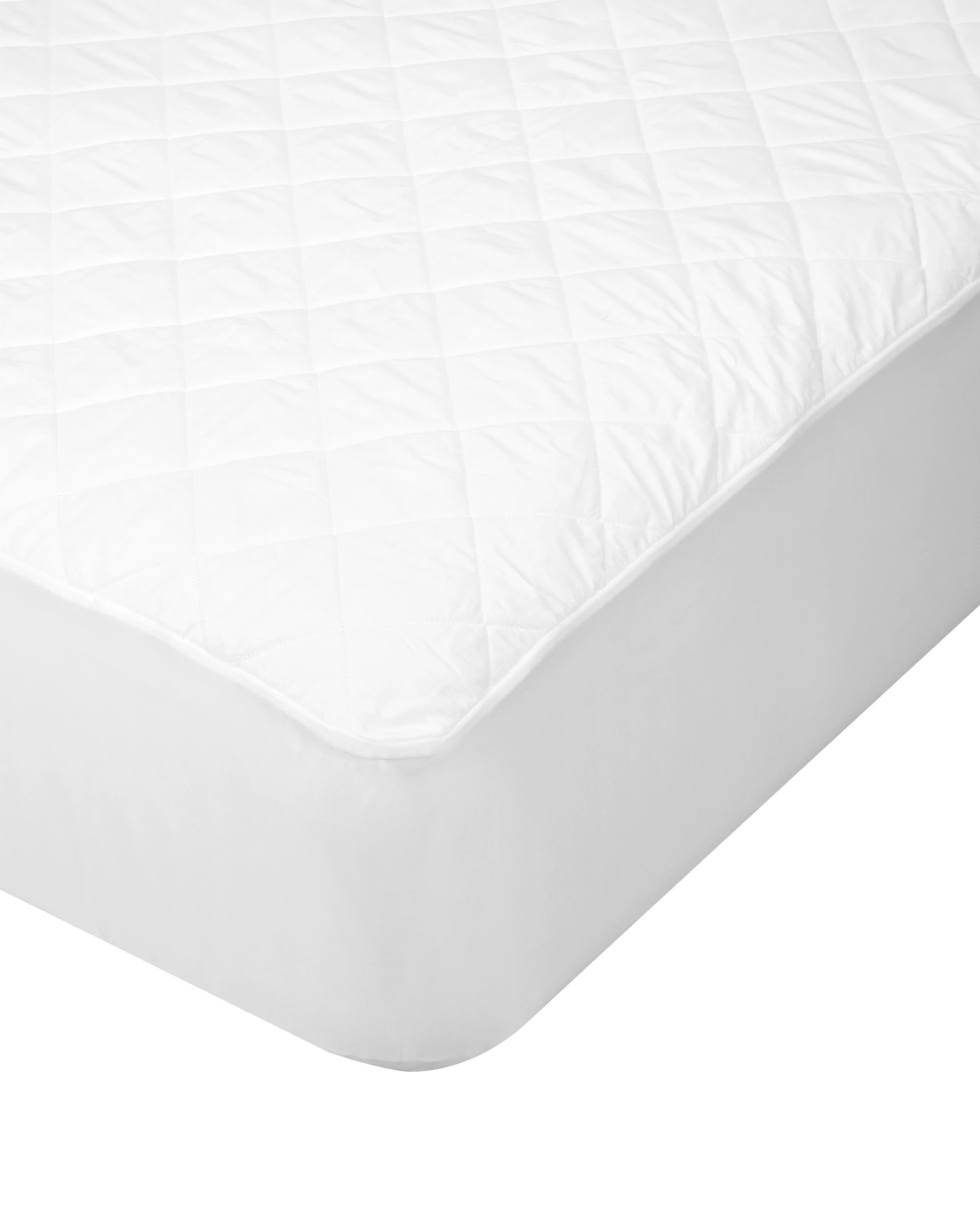 4 Waterproof Quilted Mattress Protector - Queen Bed, White, 4 of 4