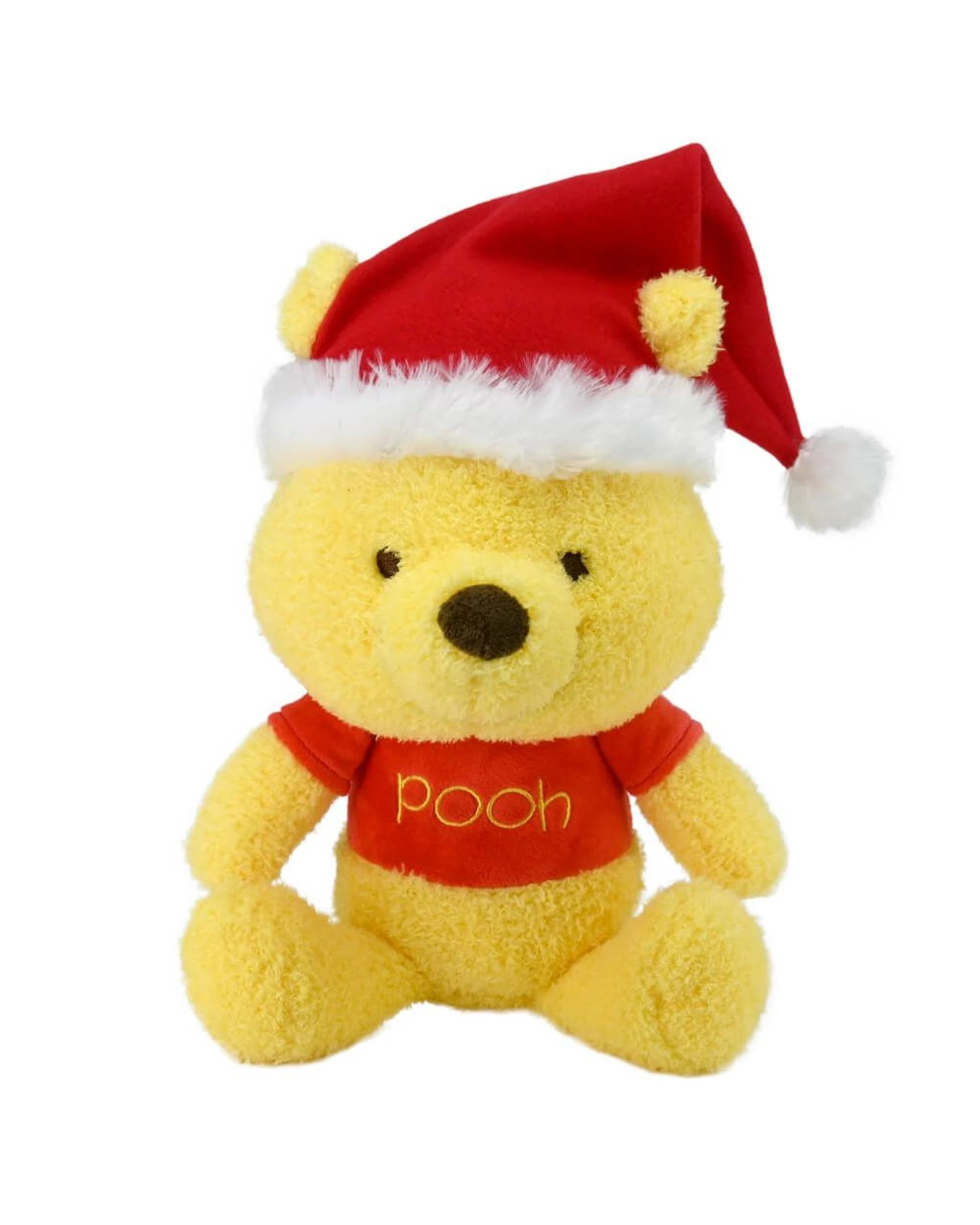1 Disney Baby Winnie The Pooh With Santa Hat Plush, 1 of 2